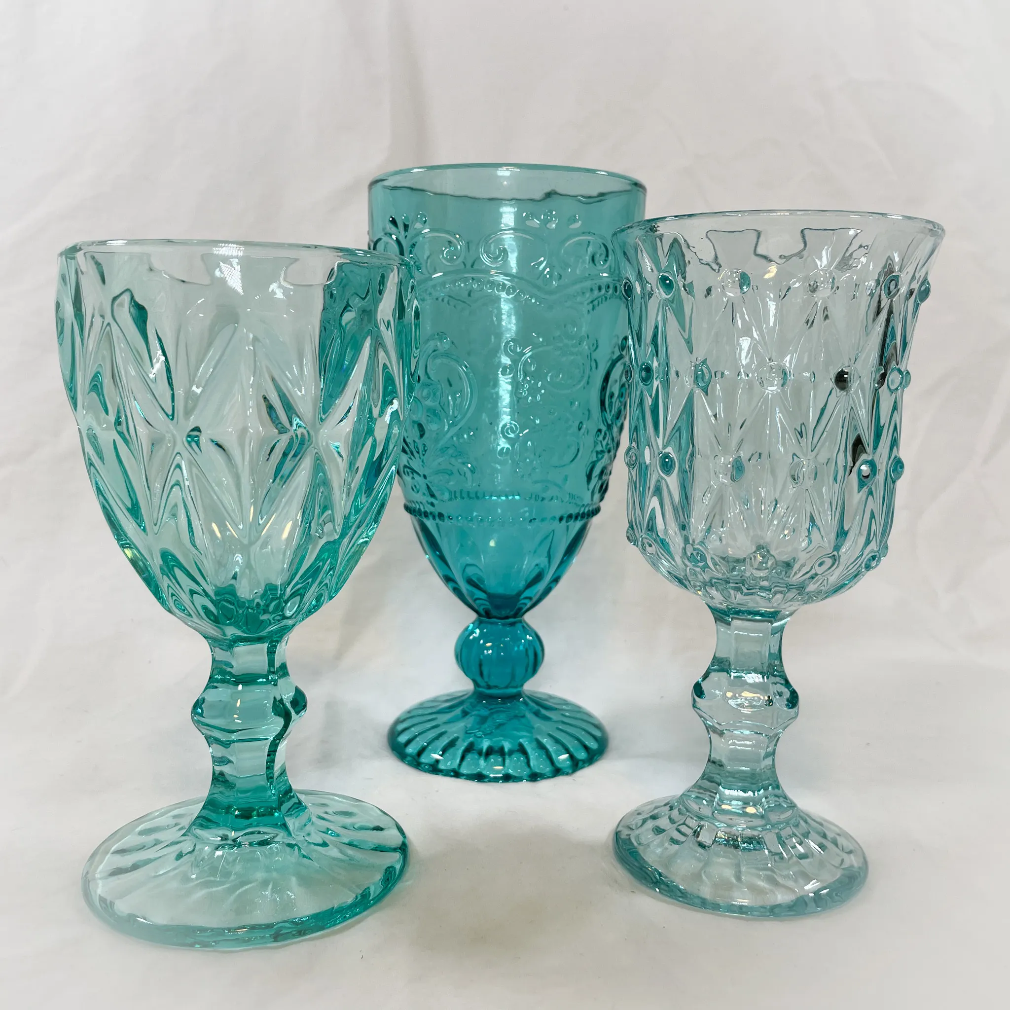 Teal Goblets