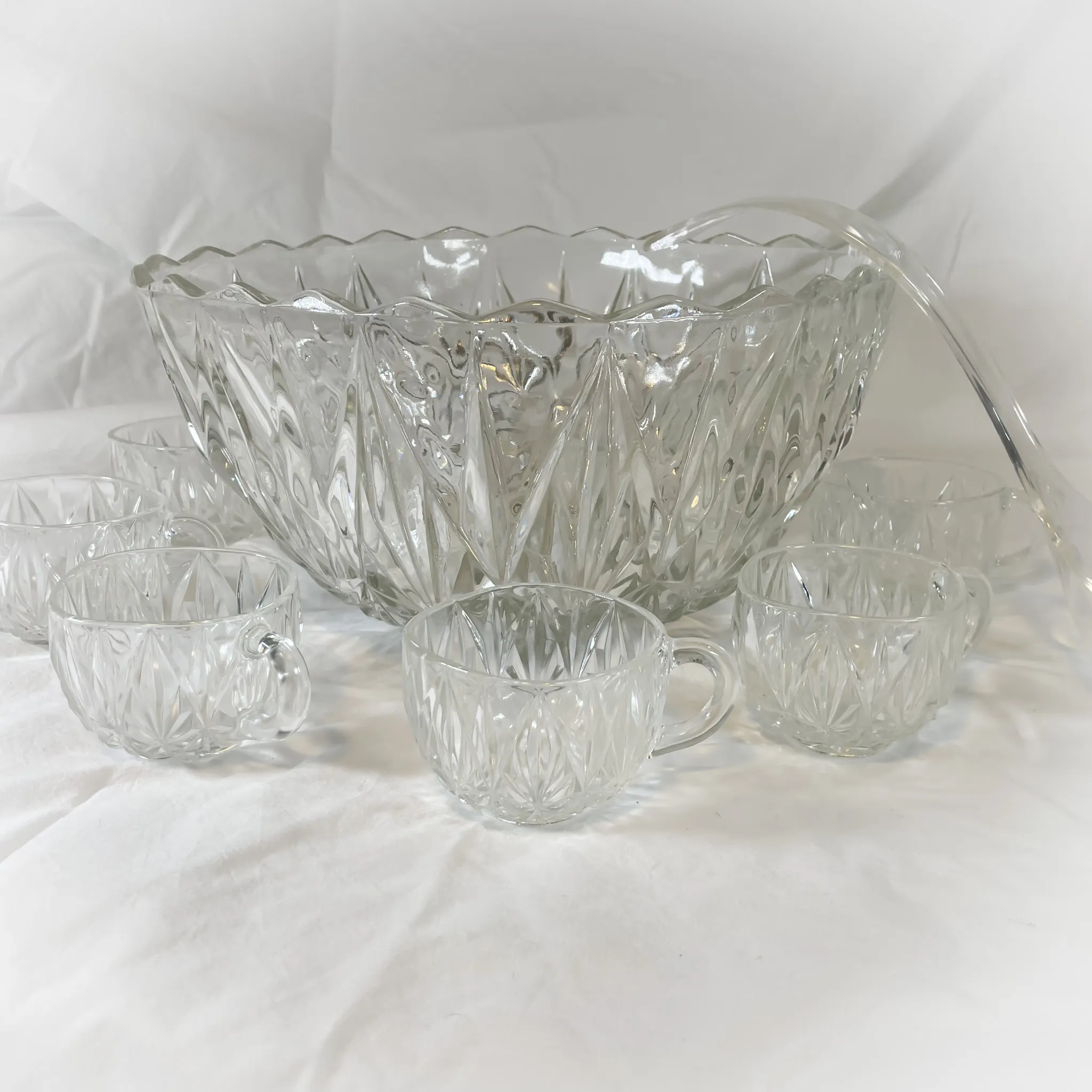 Full Punch Bowl Set Clear