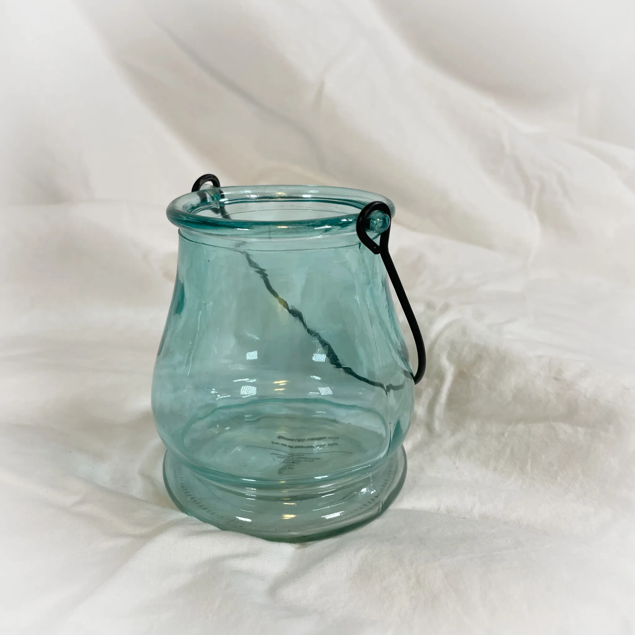 Blue Glass Lantern, Small