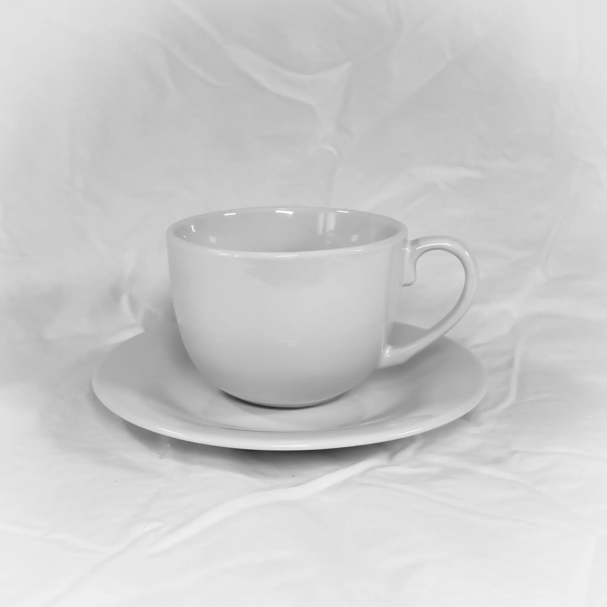 Classic White, Mug and Saucer