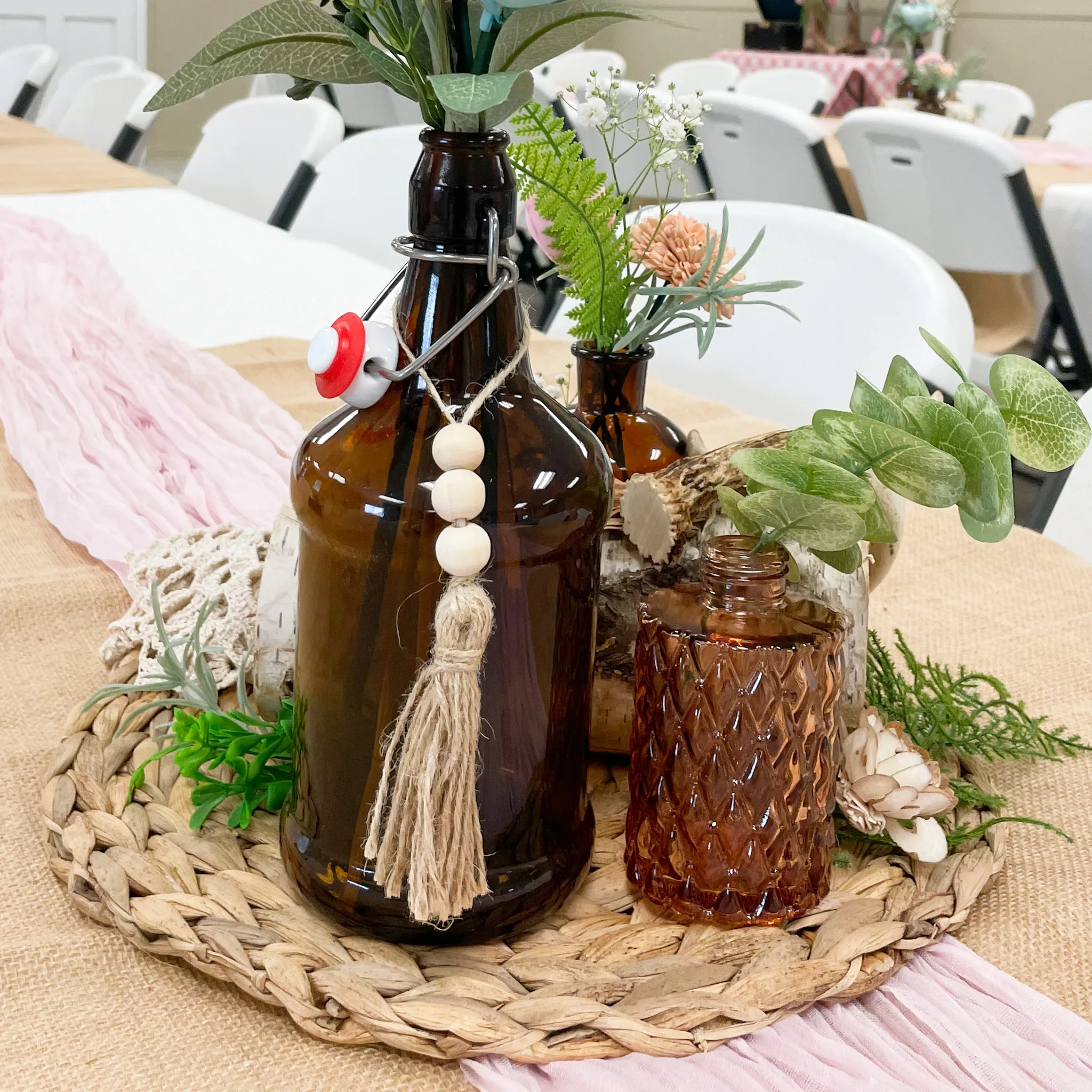 Natural Beaded Tassel