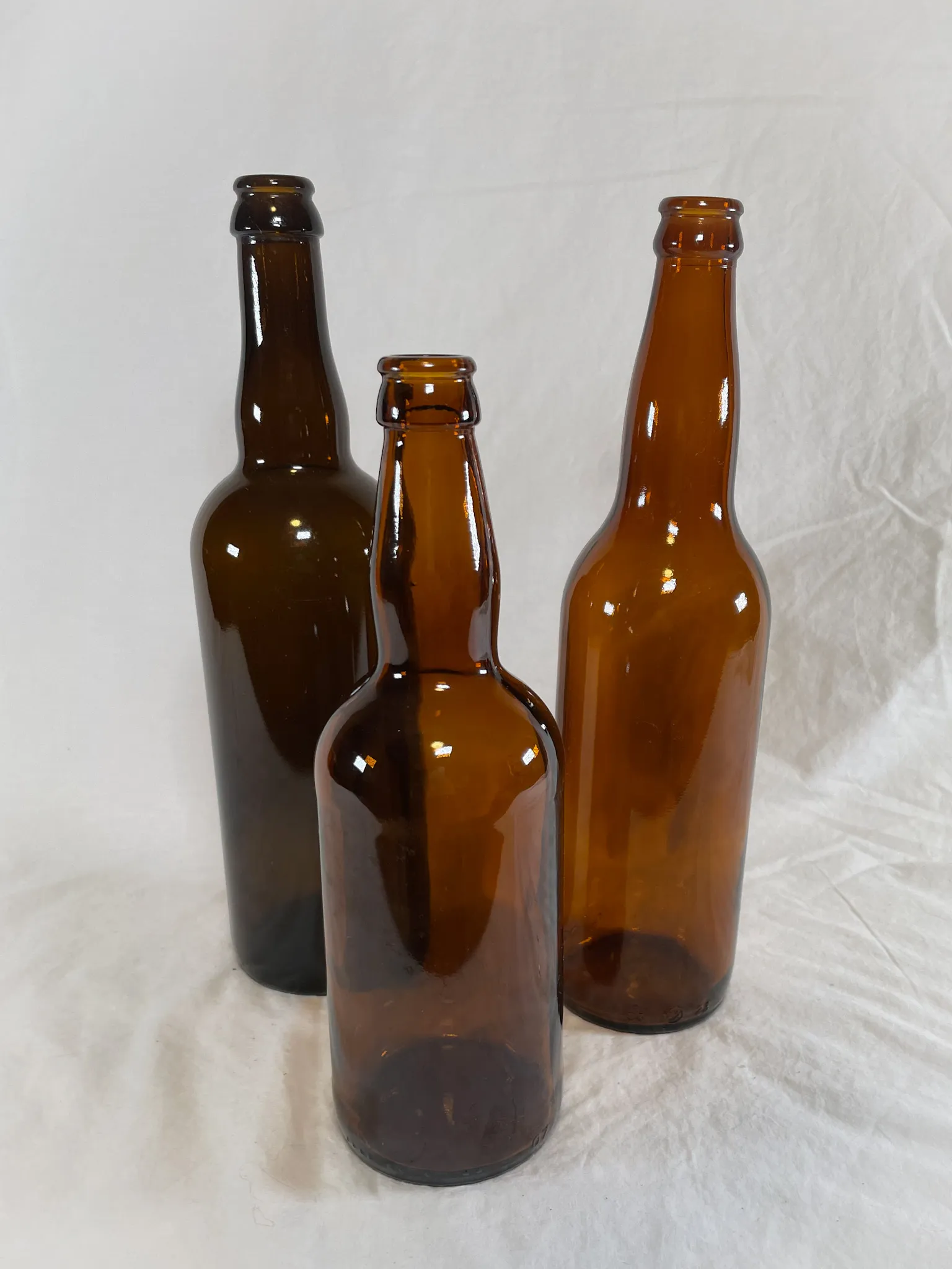 Assorted Amber Bottles