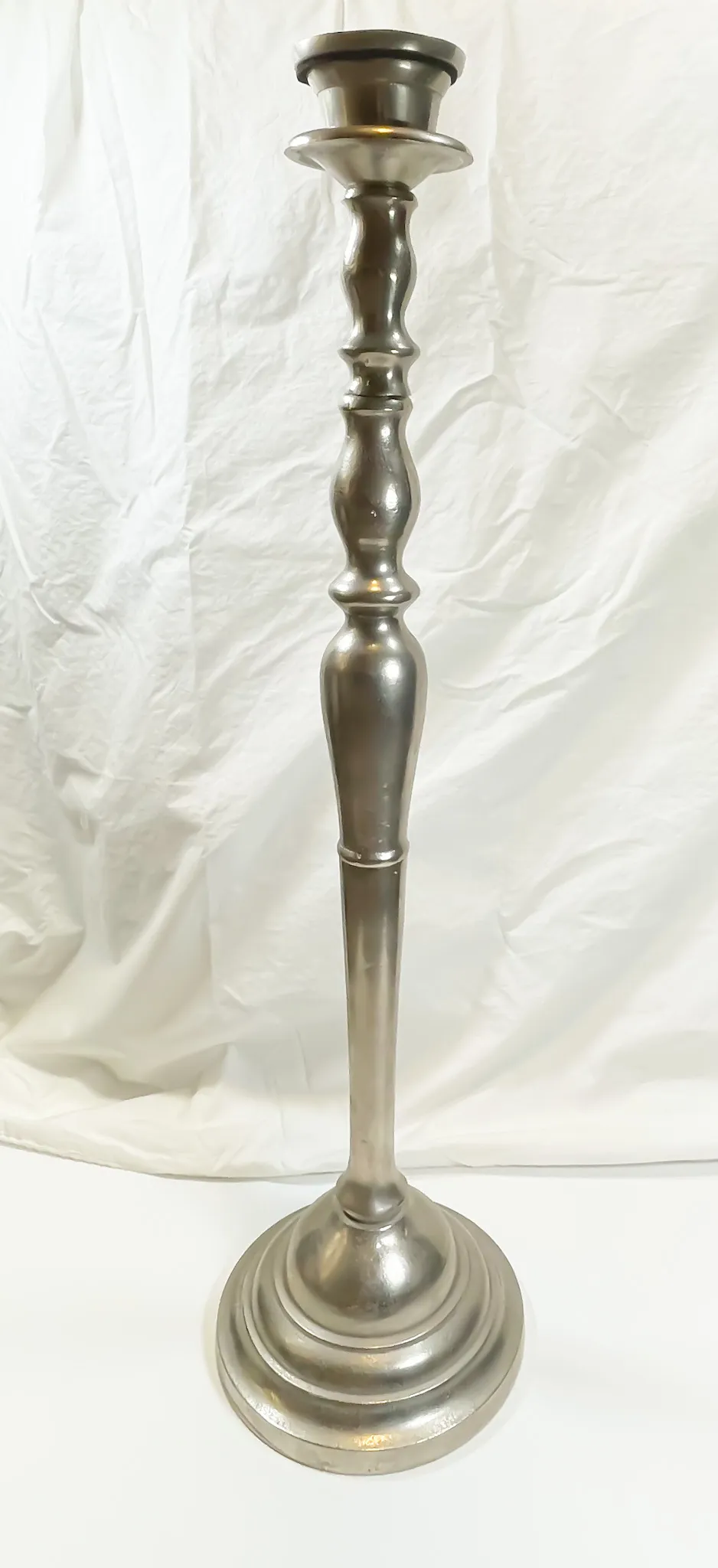 Tall Silver Candlestick