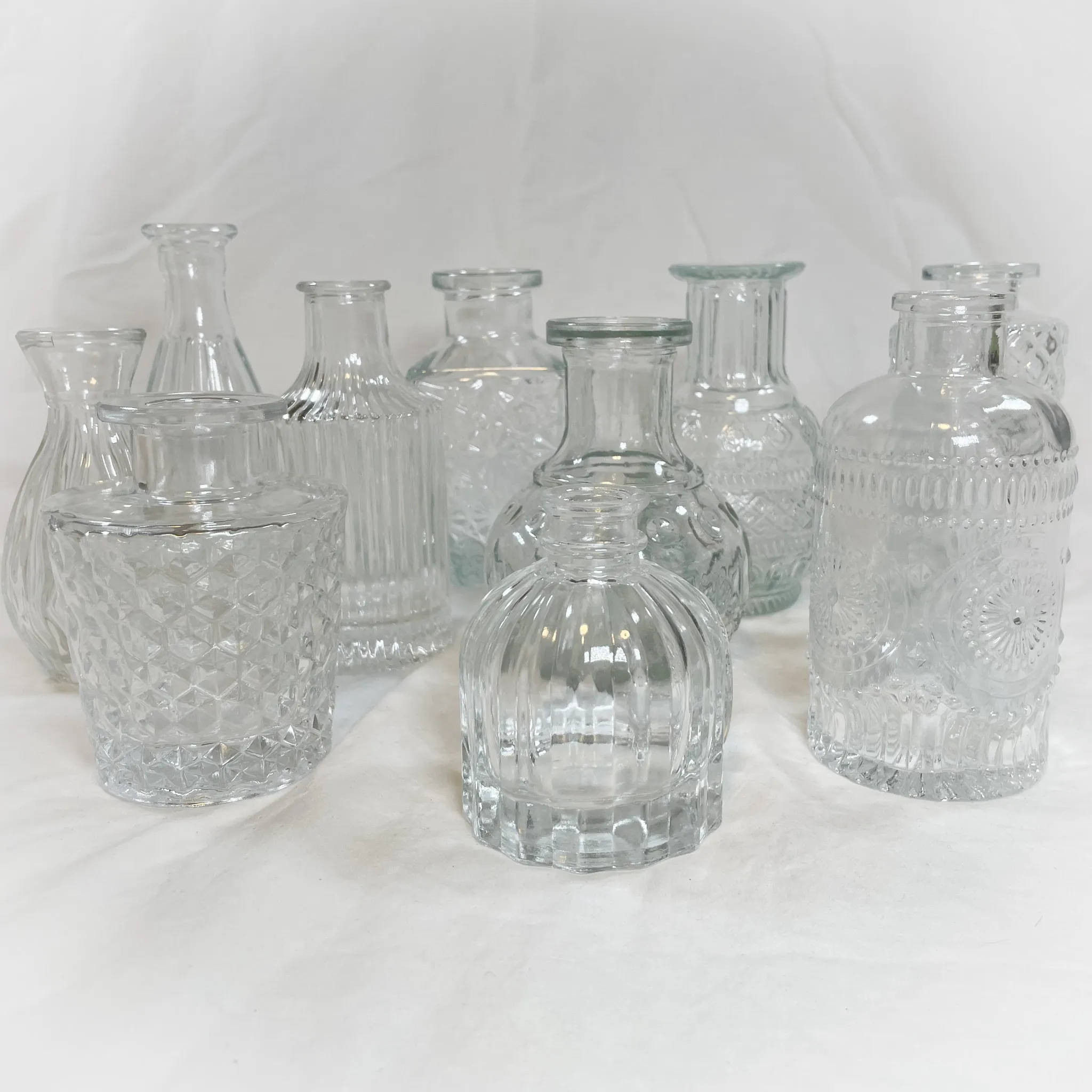 Assorted Glass Bud Vases