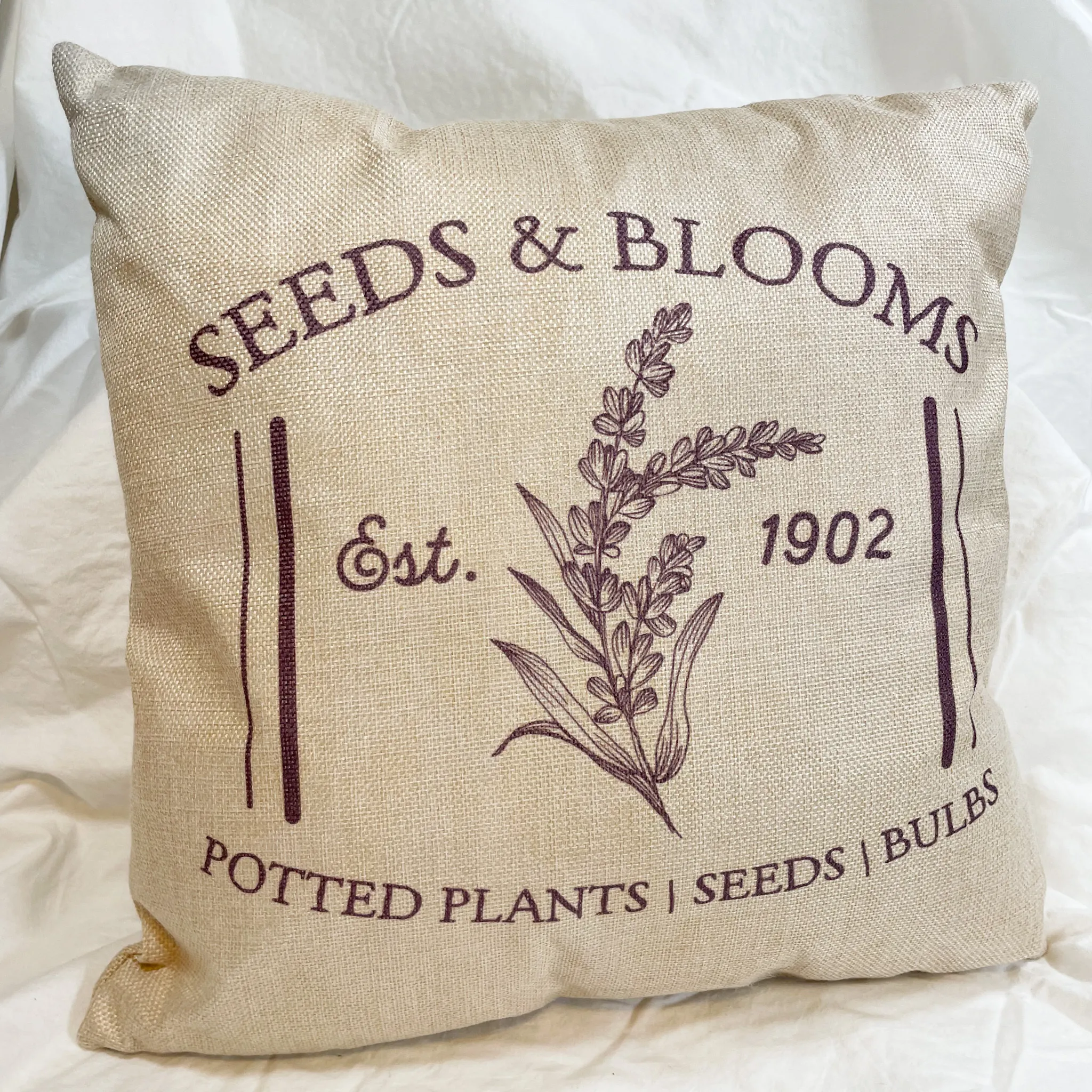 Pillow, Seeds and Blooms