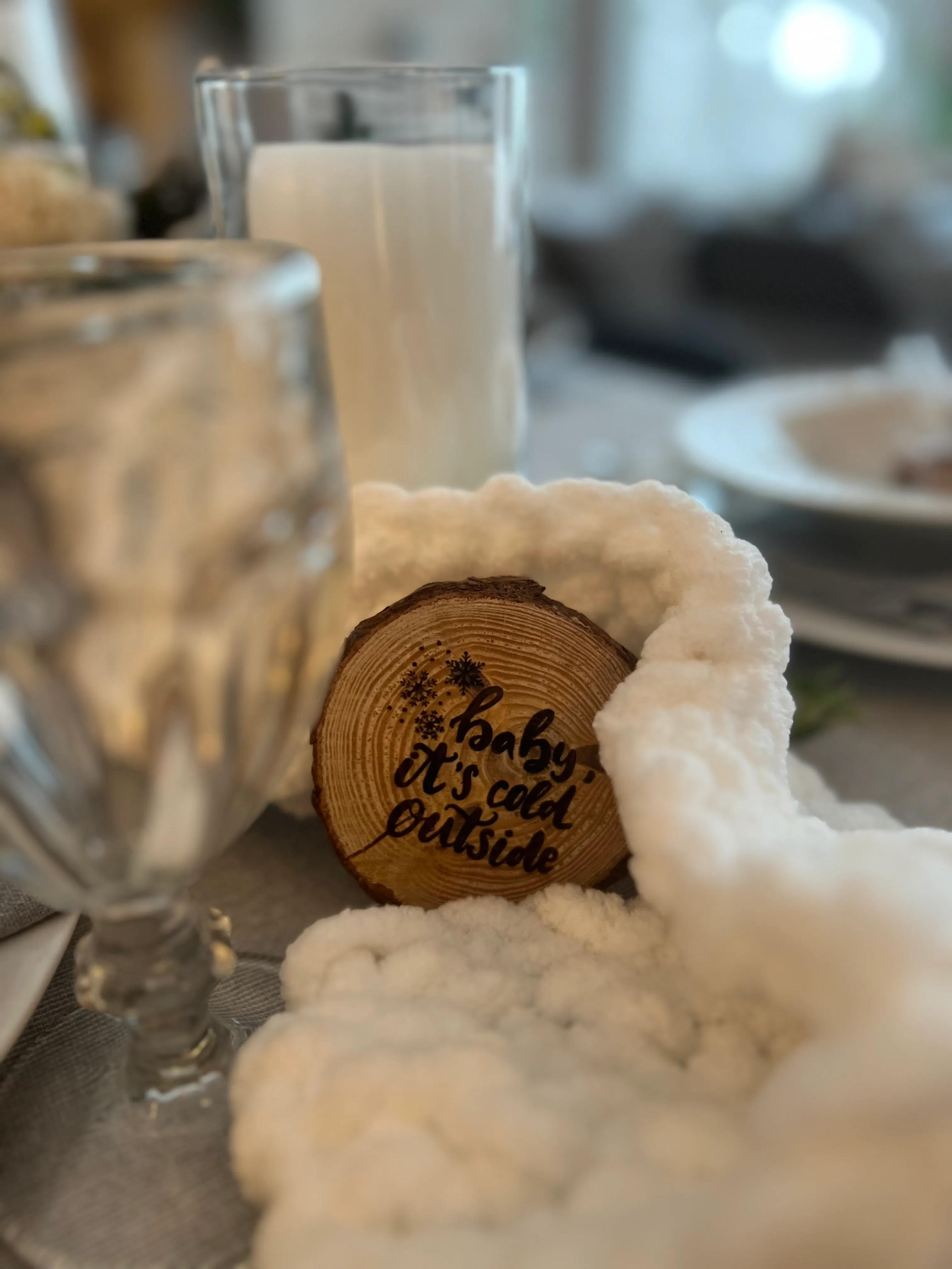 Small Wood Cookies, Personally Engraved