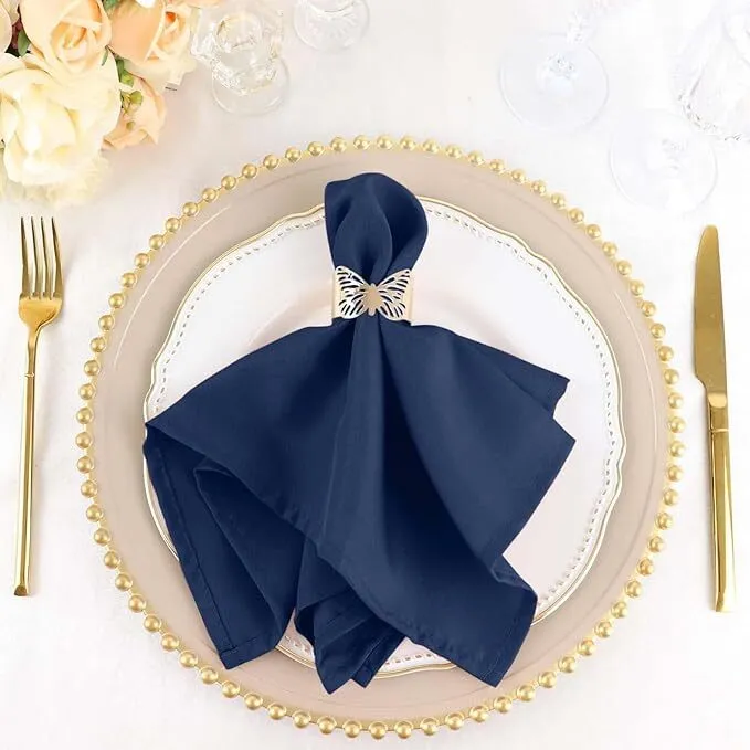 Napkins:  Navy Blue