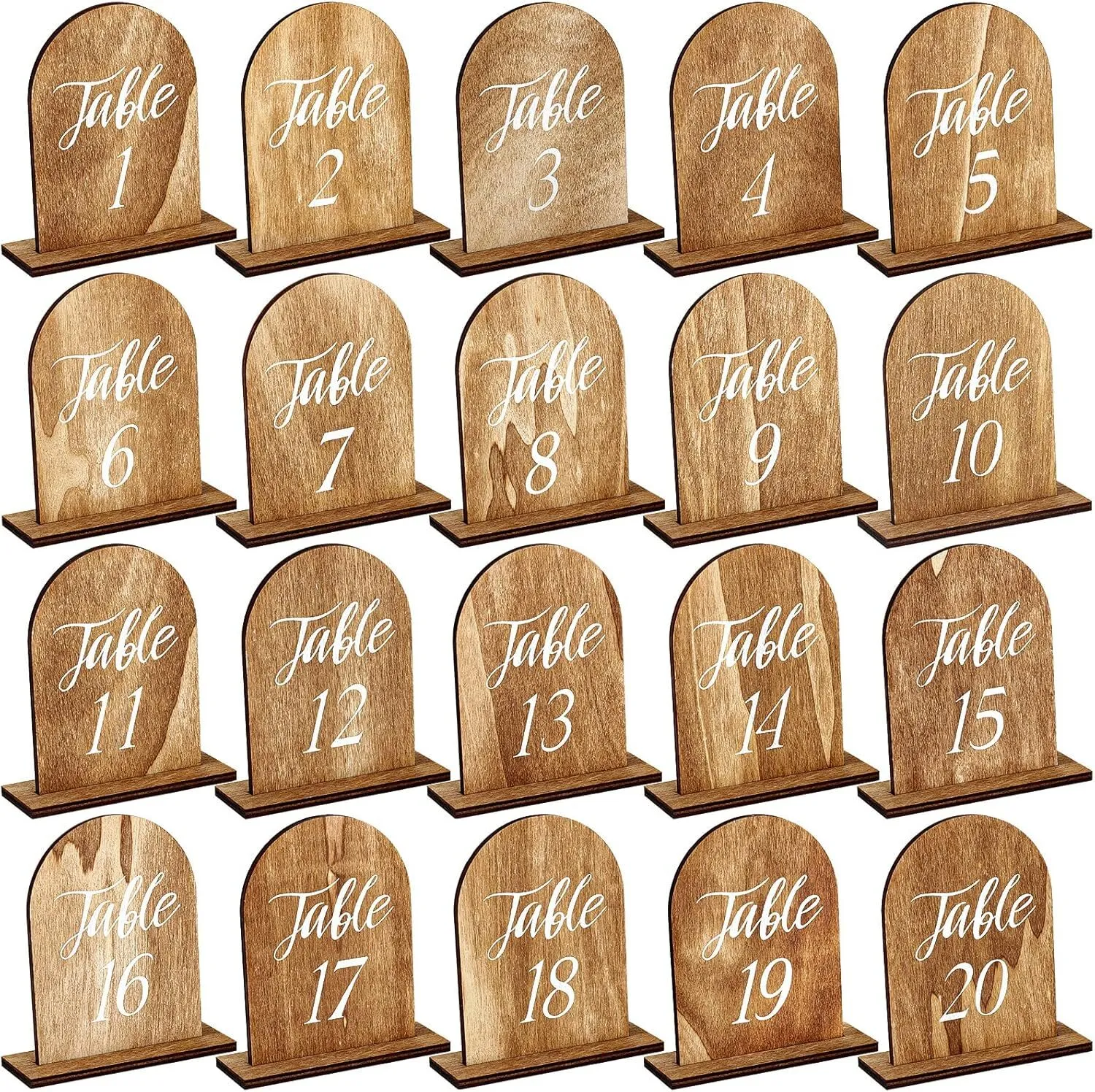 Table Numbers - Wood