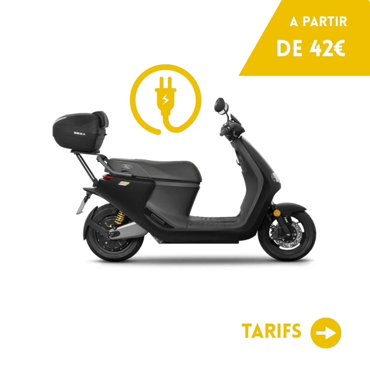 Segway Électrique 50cc Top Case (75km d'autonomie pour 2 personnes)