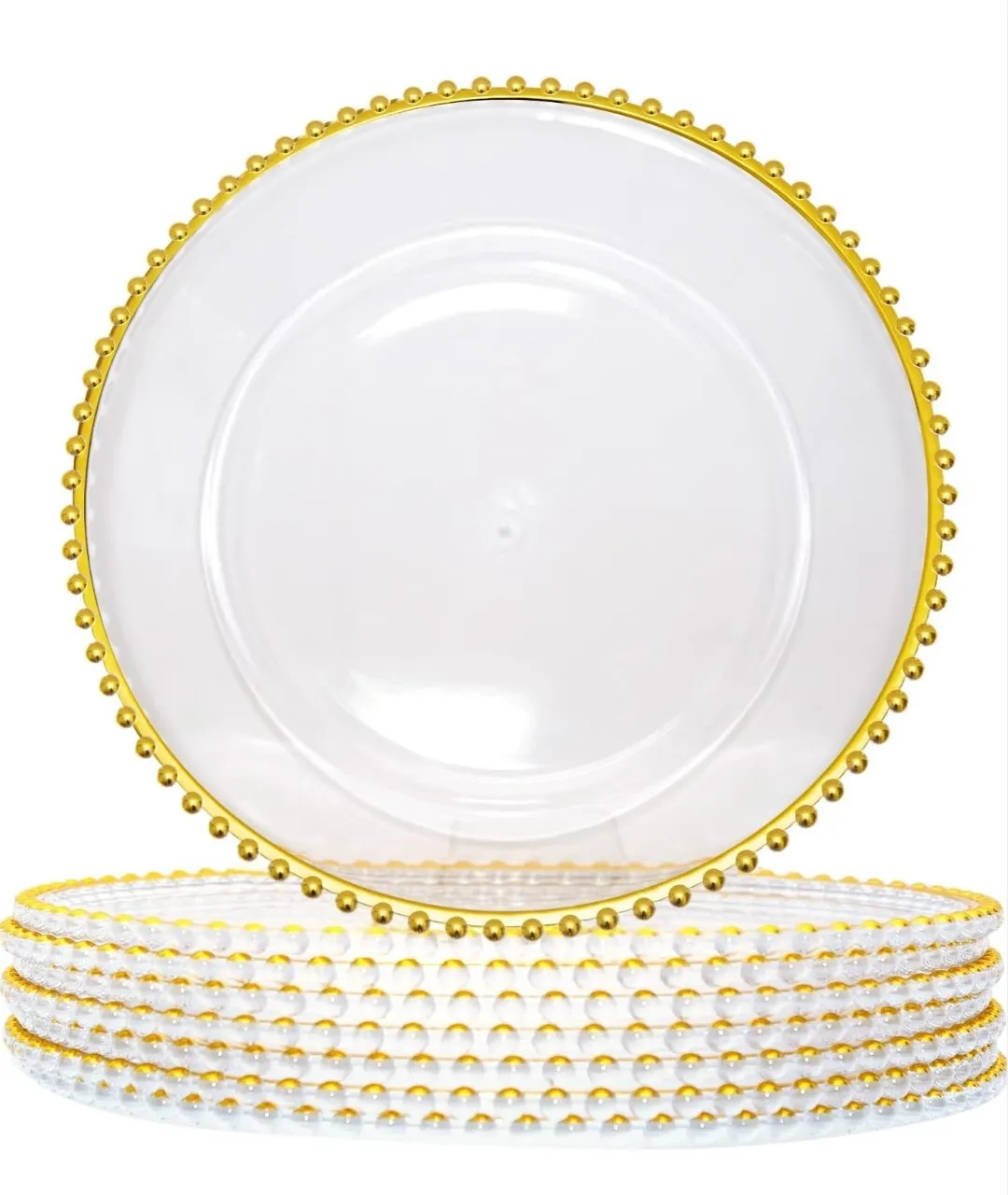 Beaded Charger Plates 