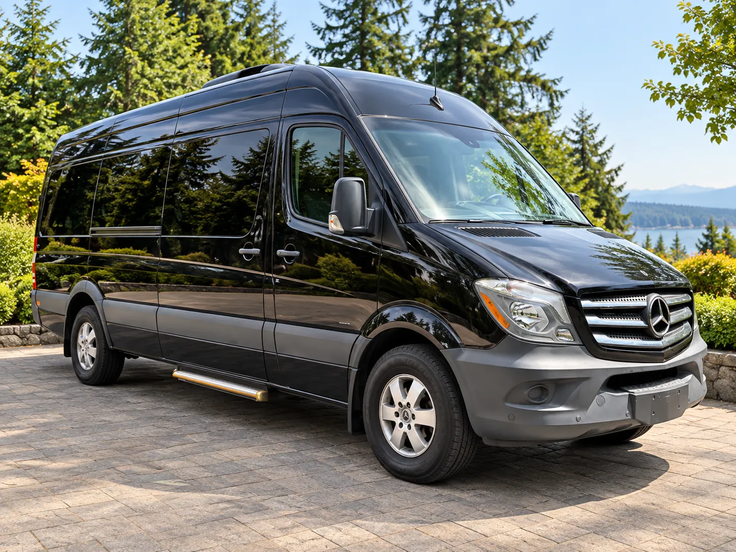 2018 Black Mercedes Sprinter - 15 passenger