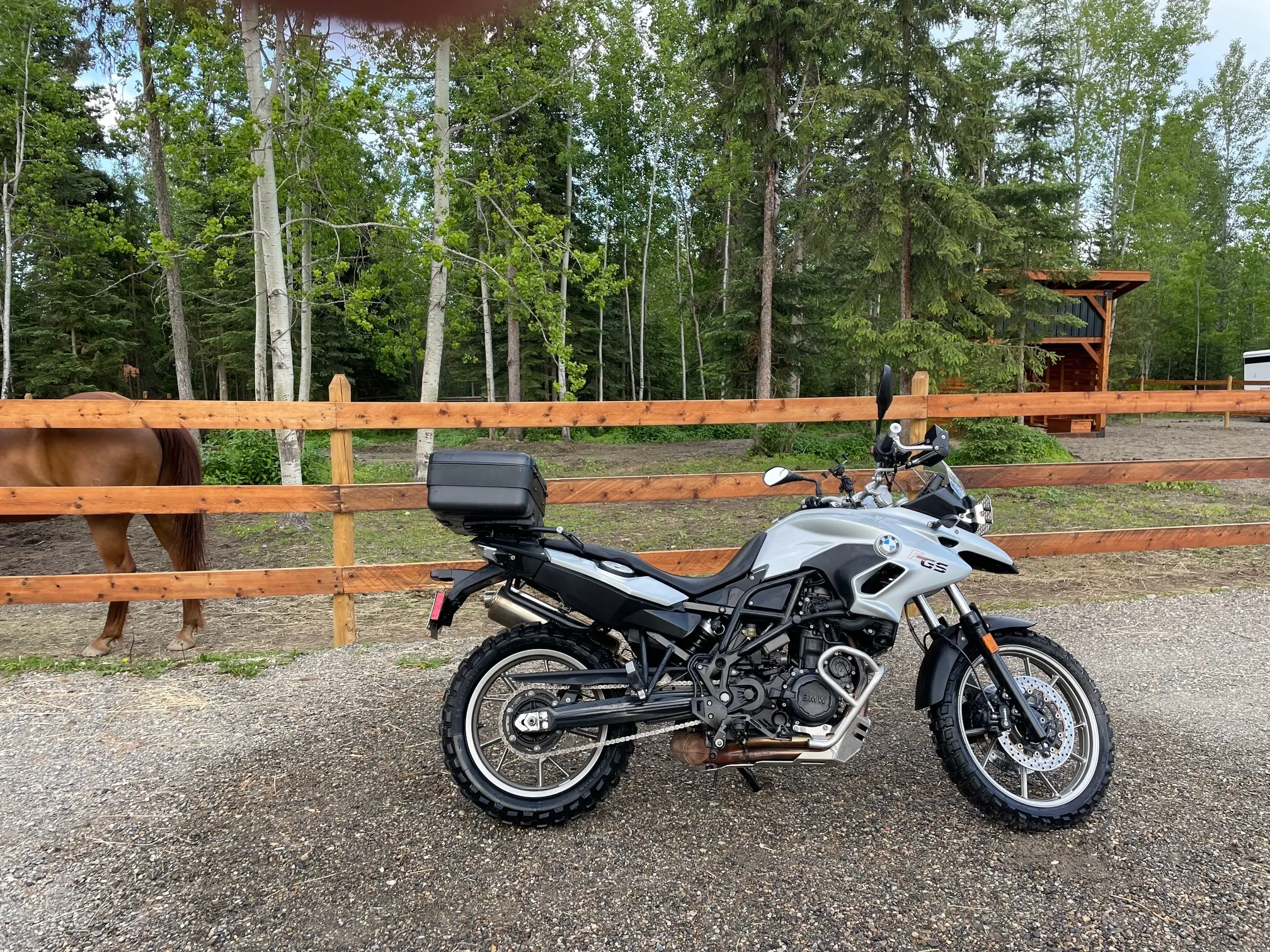 BMW F700GS Silver Streak
