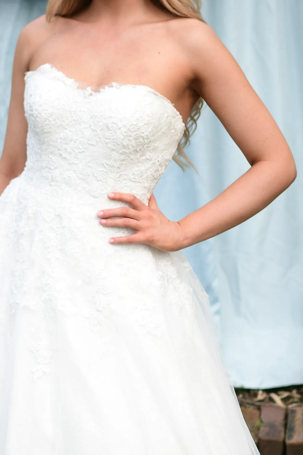 Wed2B Lace A line dress 