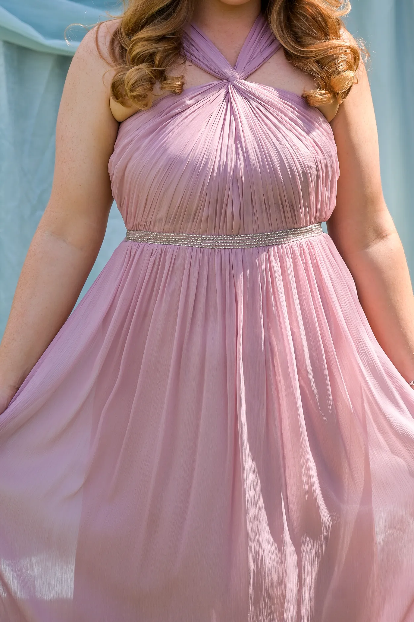 Roman Dress in Mauve UK 14