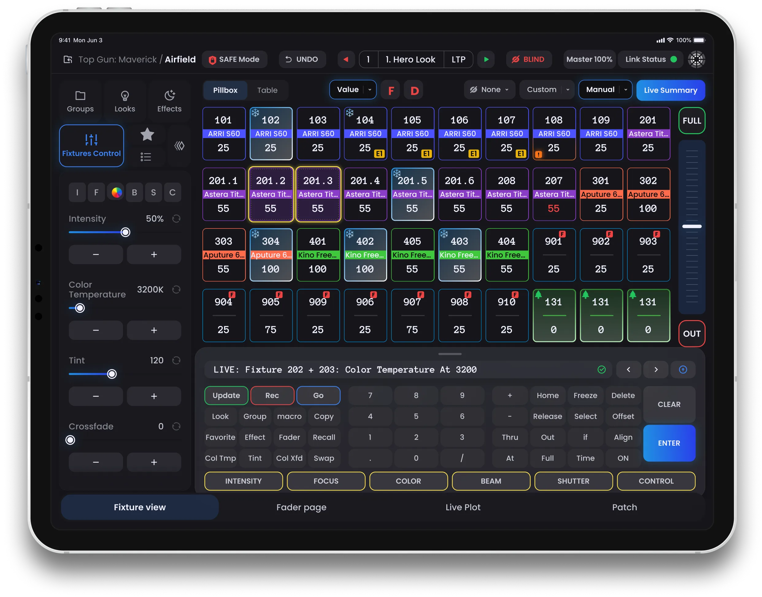 Blackout Light Console