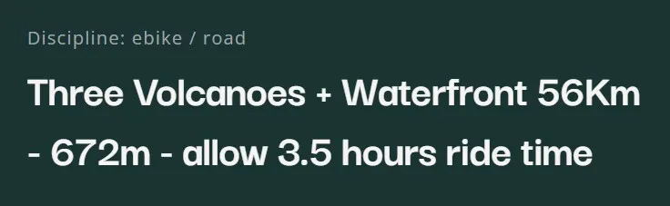 Ride times example