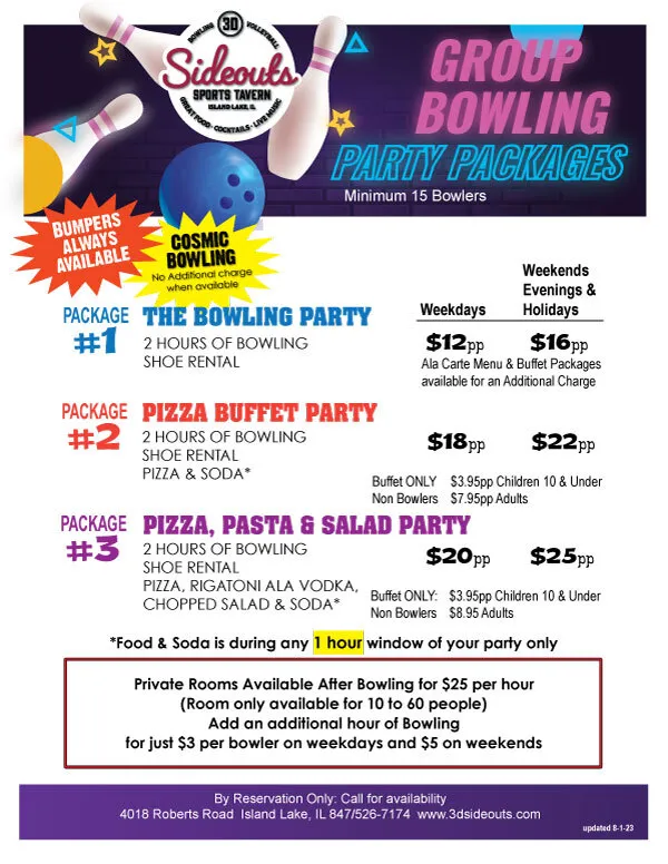 PARTY PACKAGES