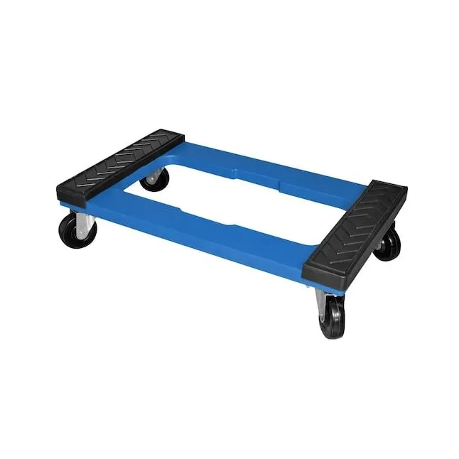 1000-lb Capacity 4-Wheel Blue Resin Dolly