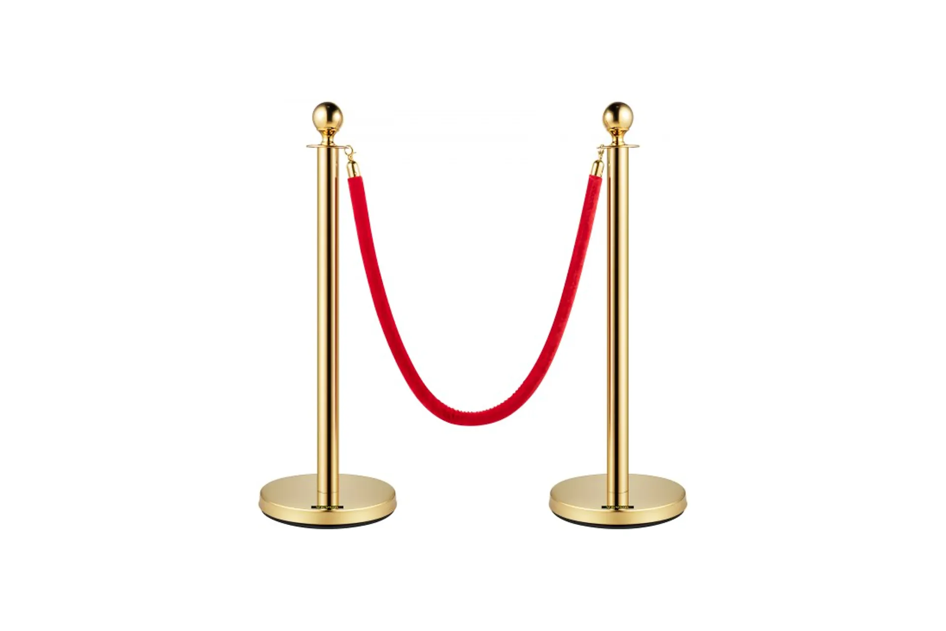 Personentrenner gold mit roter Kordel