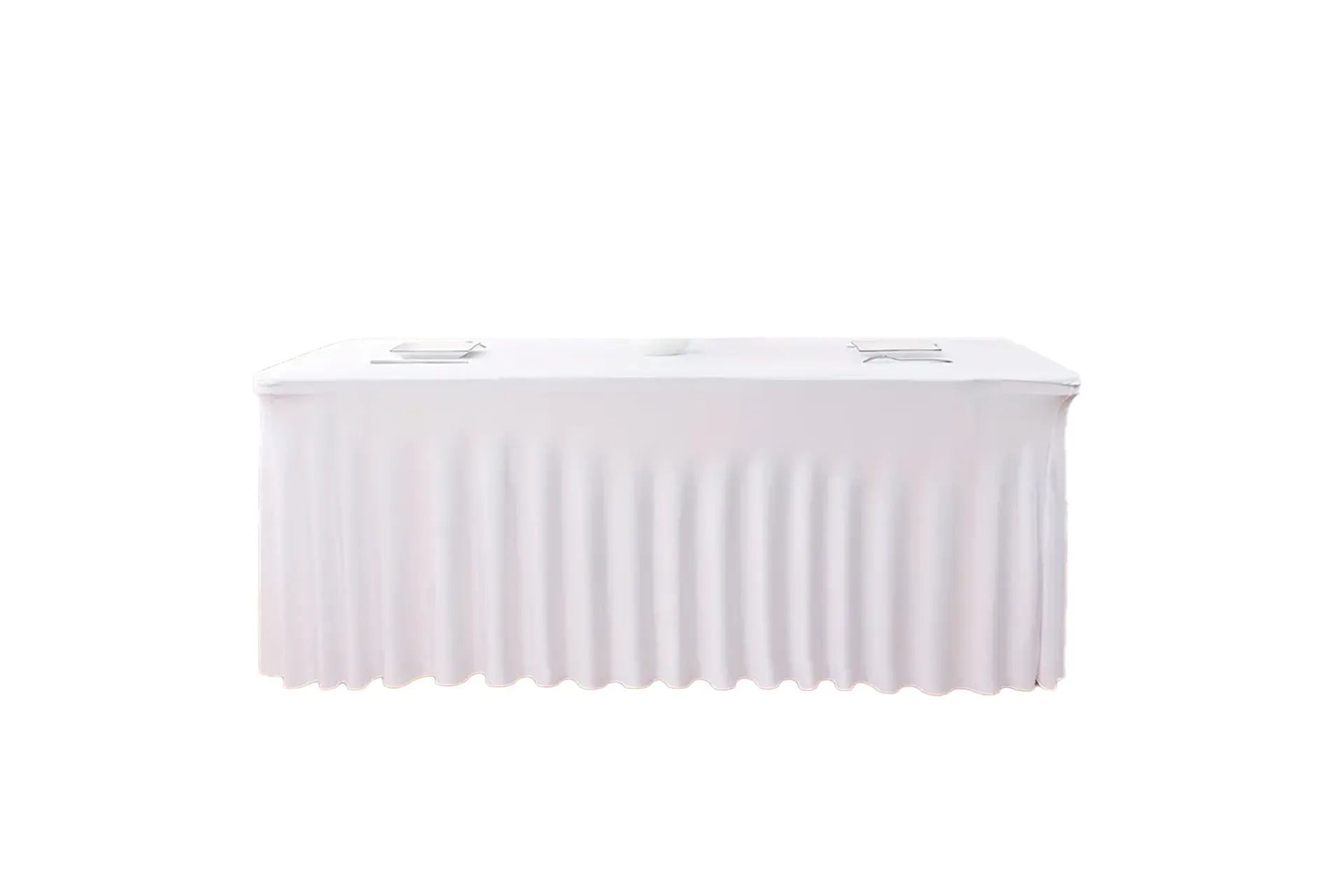 Tischdecke-Spandex Bankett weiß