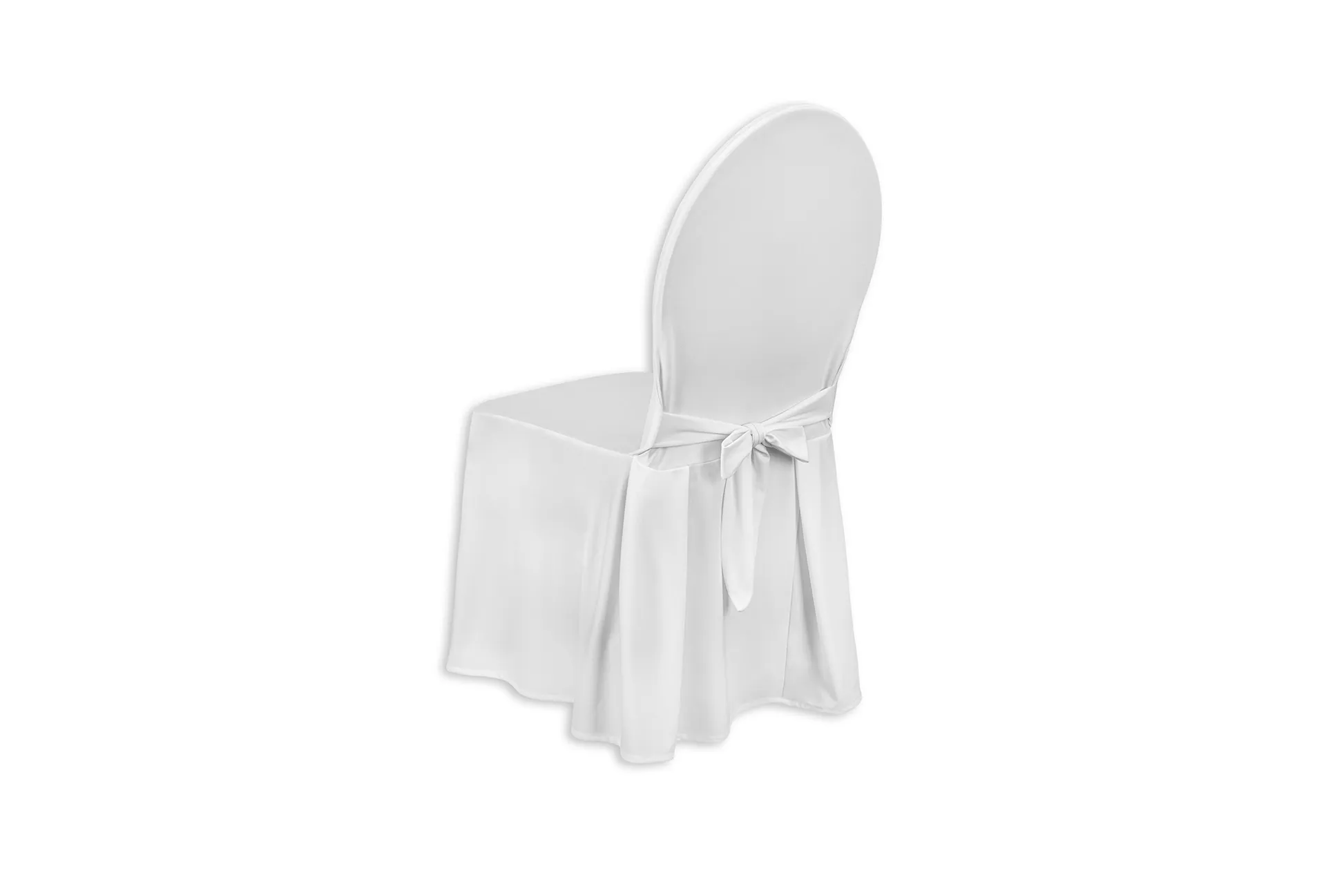 Stuhlhusse weiß mit Schleife