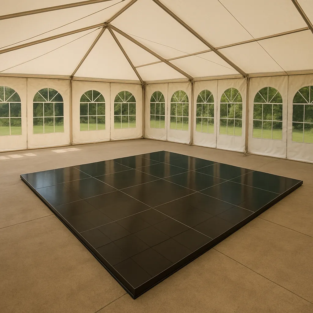 Dance floor Black Outdoor