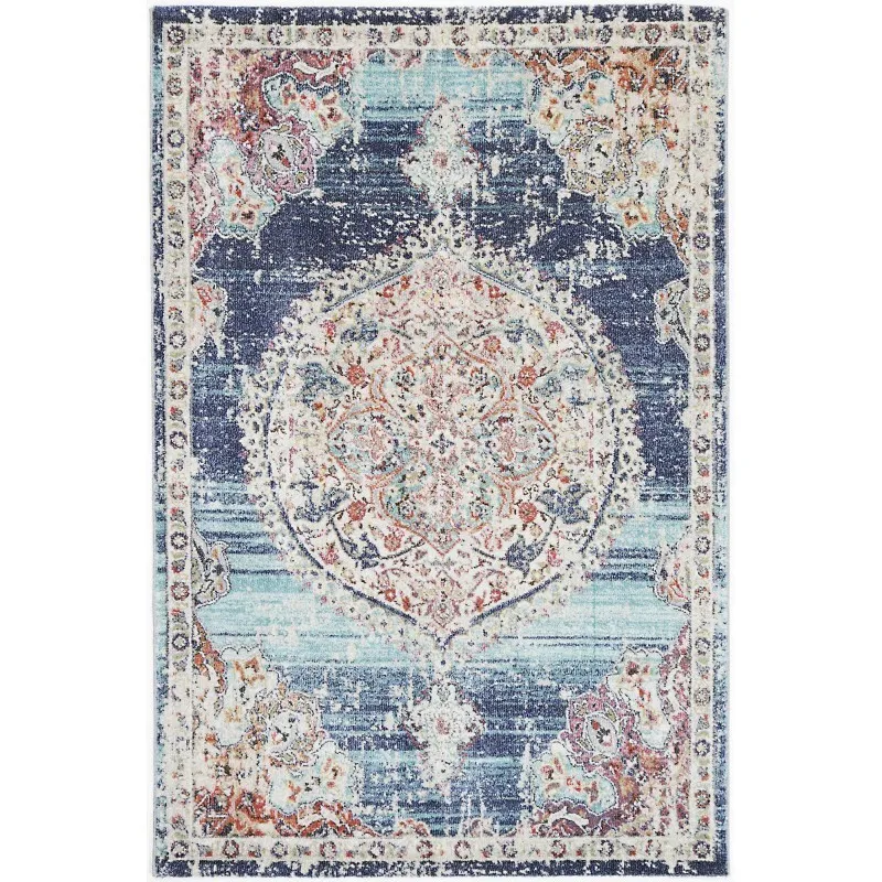 Rug Blue Patterned