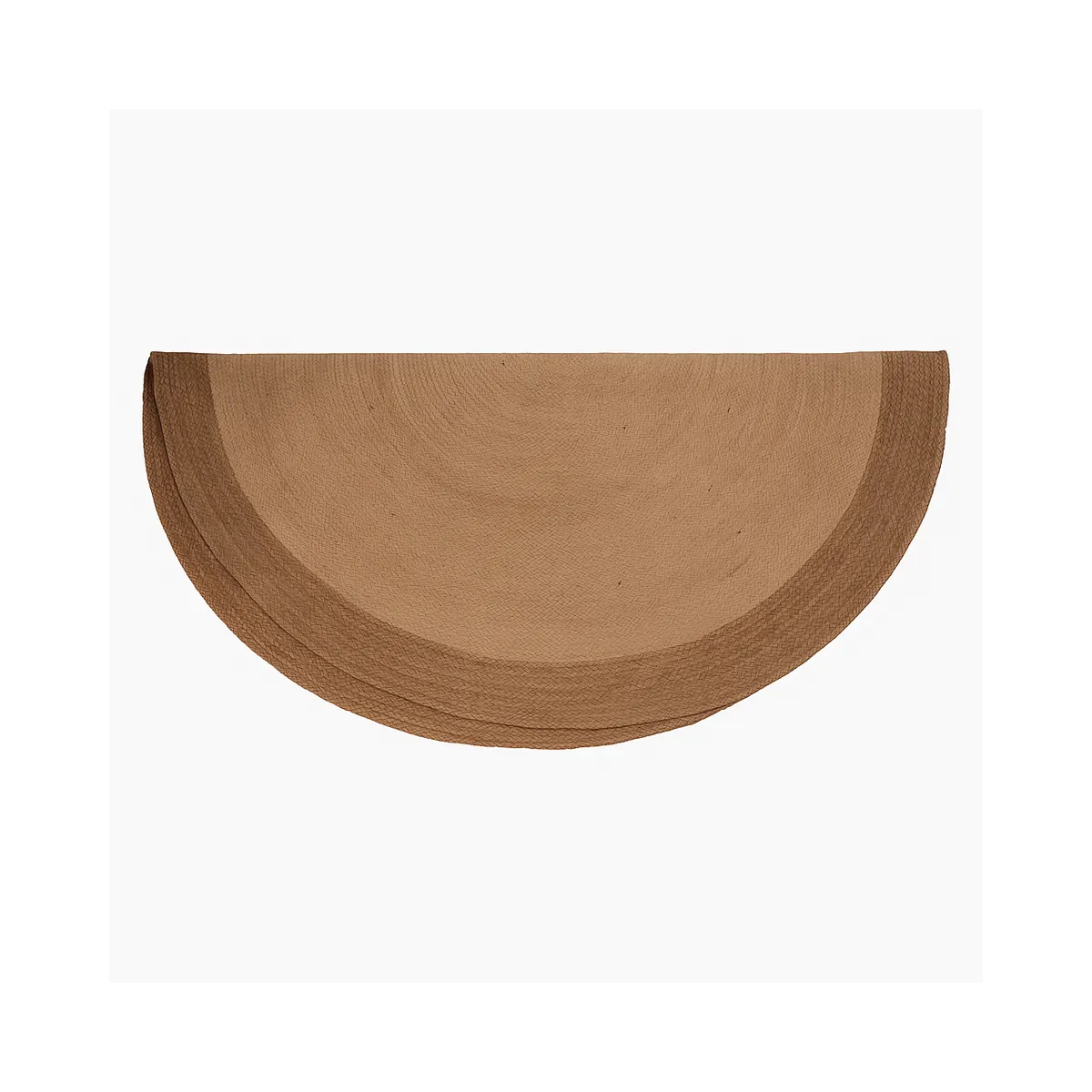 Cream/Brown Jute Round Rug