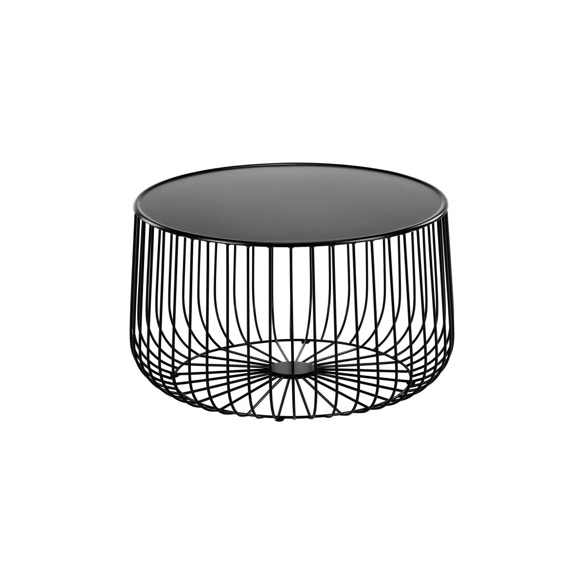 Coffee Table Black Wire Large