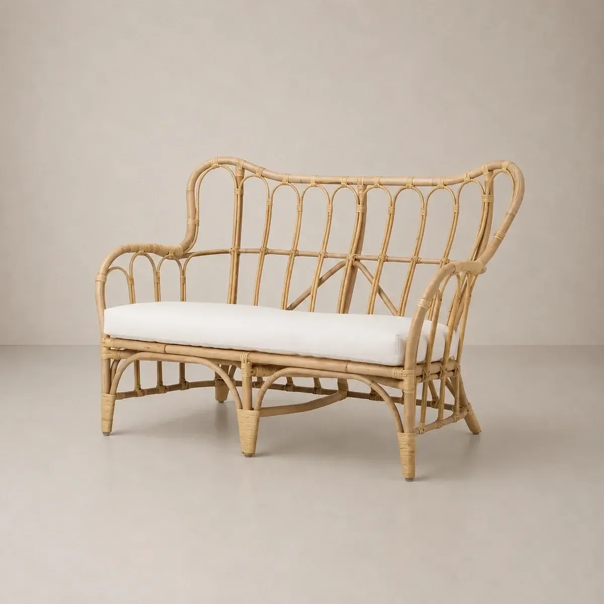 Cane 2 Seater Lounge