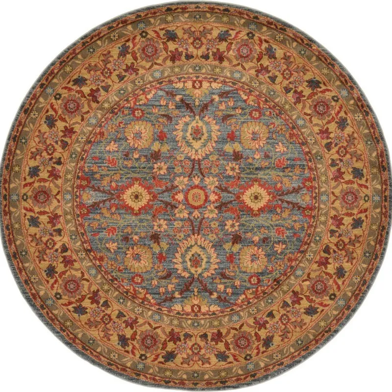Rug Round Multicoloured
