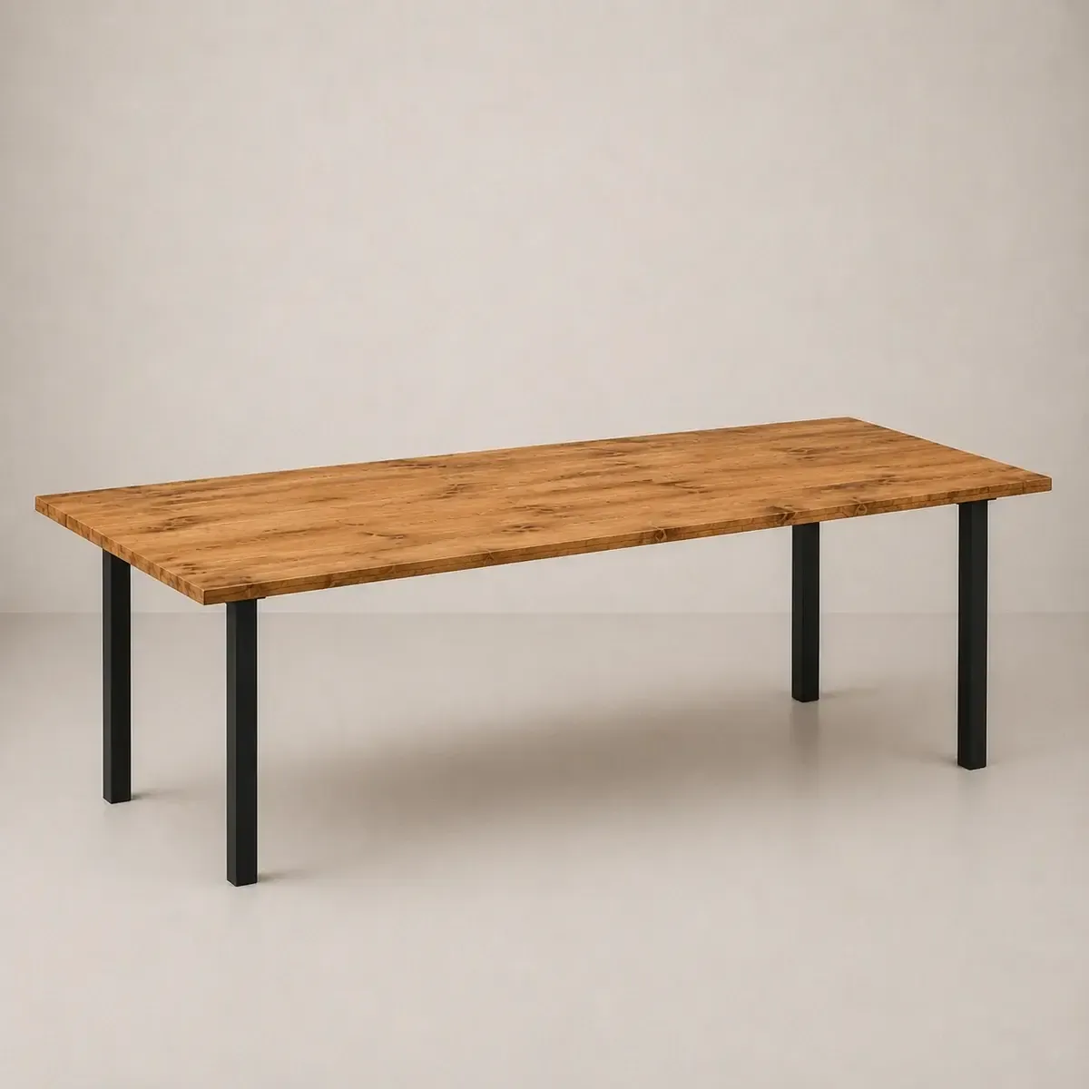 2.1m Wooden Trestle Table