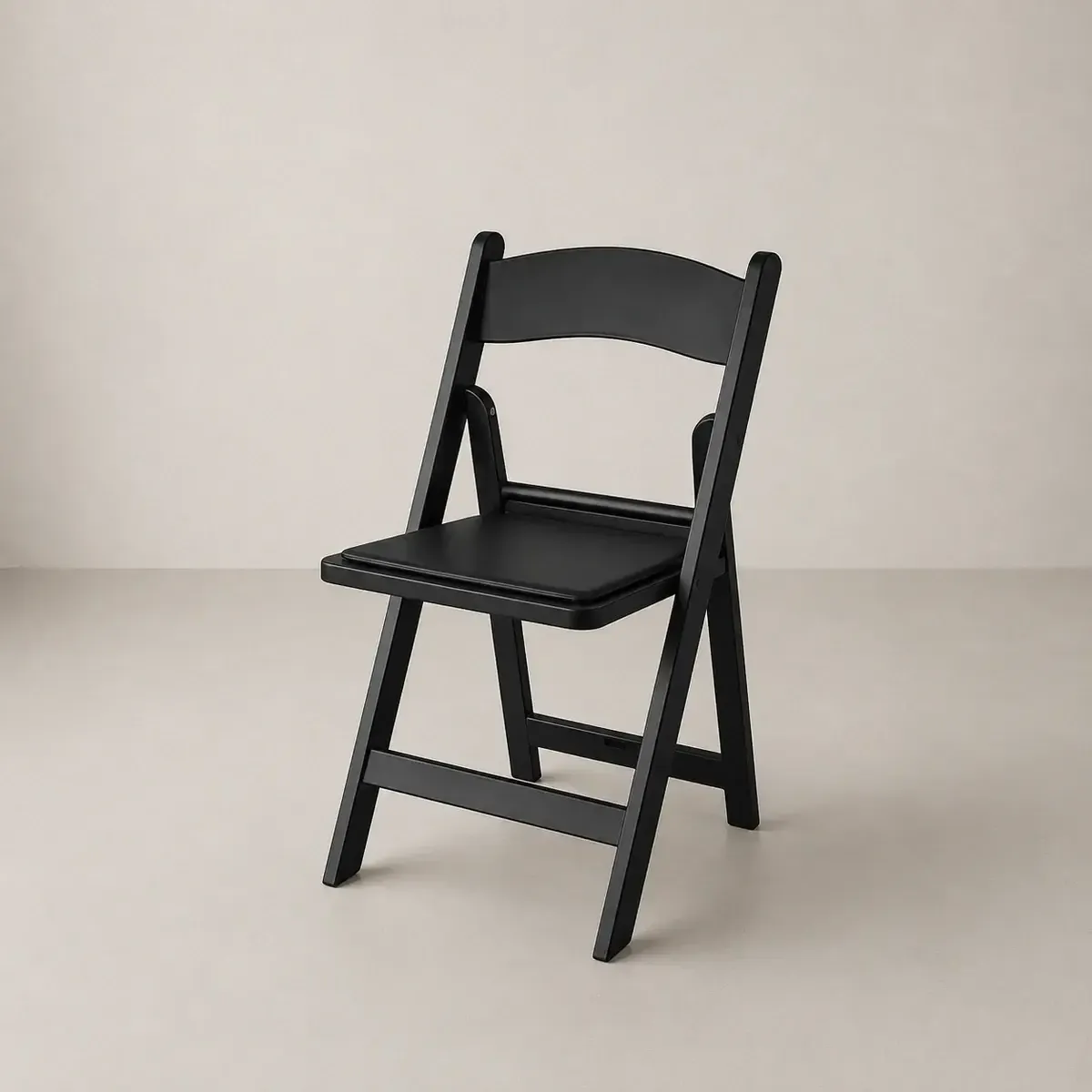 Black Americana Folding Chair