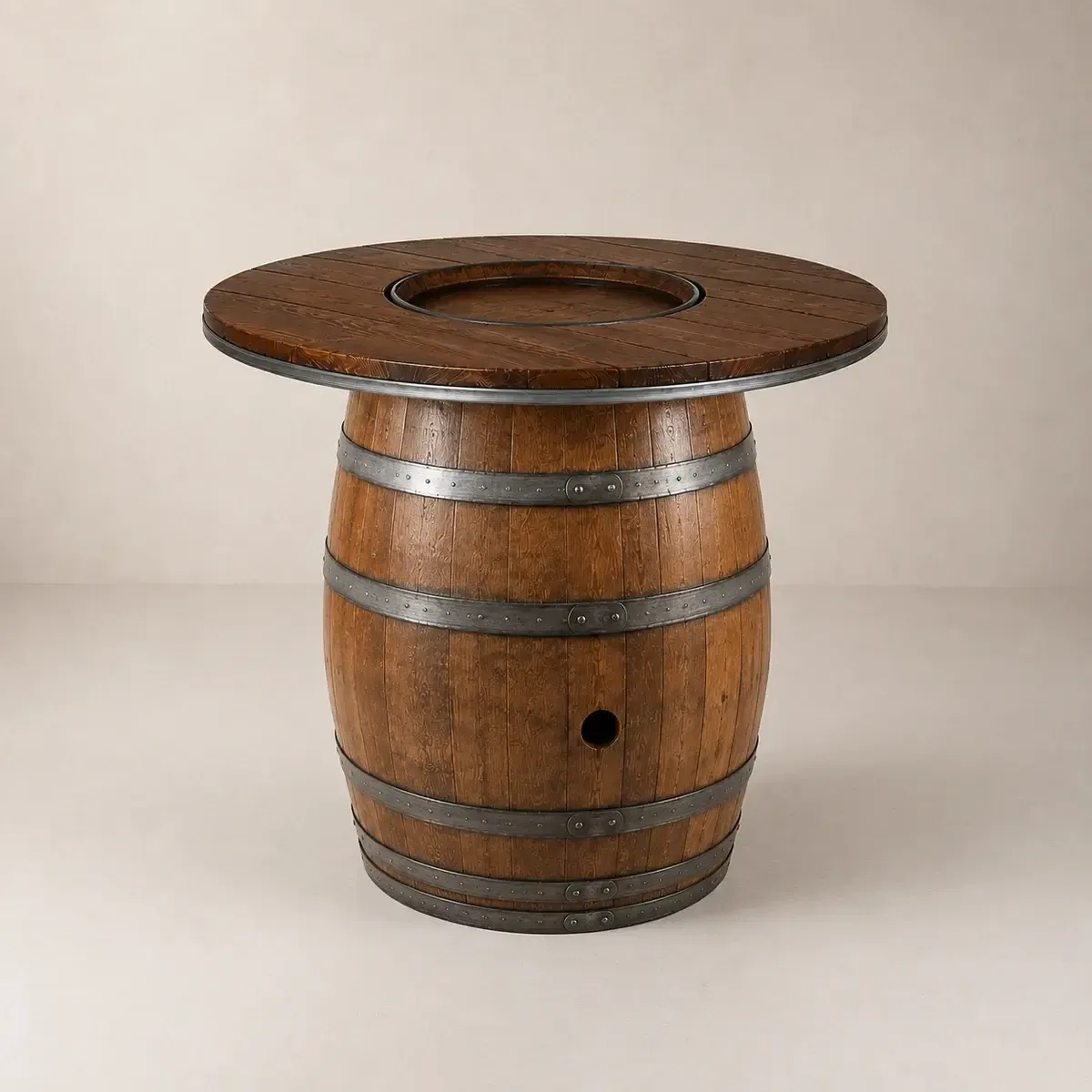 Wine Barrel Cocktail Table Top W/H
