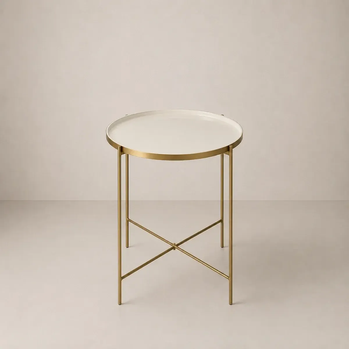 Gold & White Coffee Table
