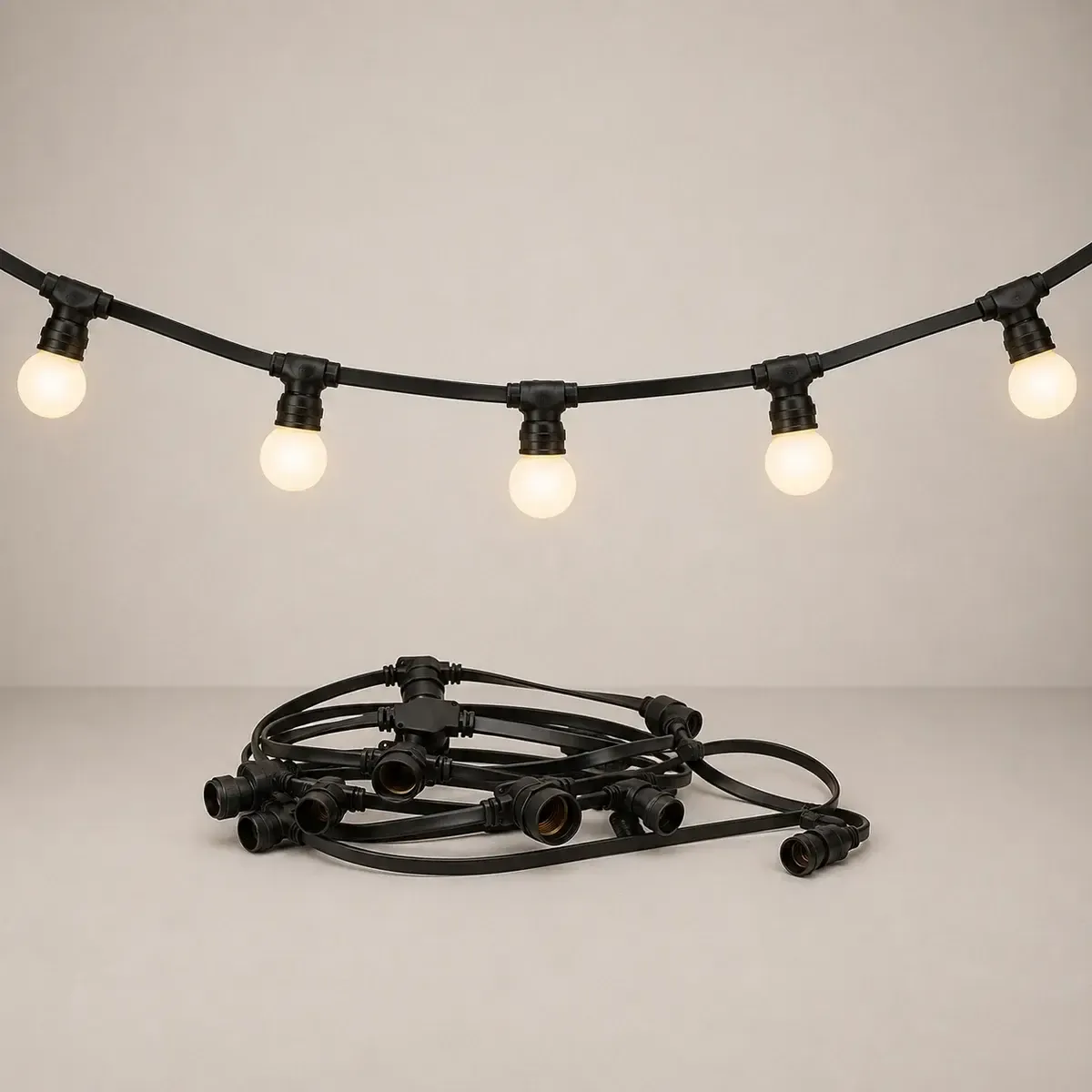 Festoon Lighting 10m Warm White Globes