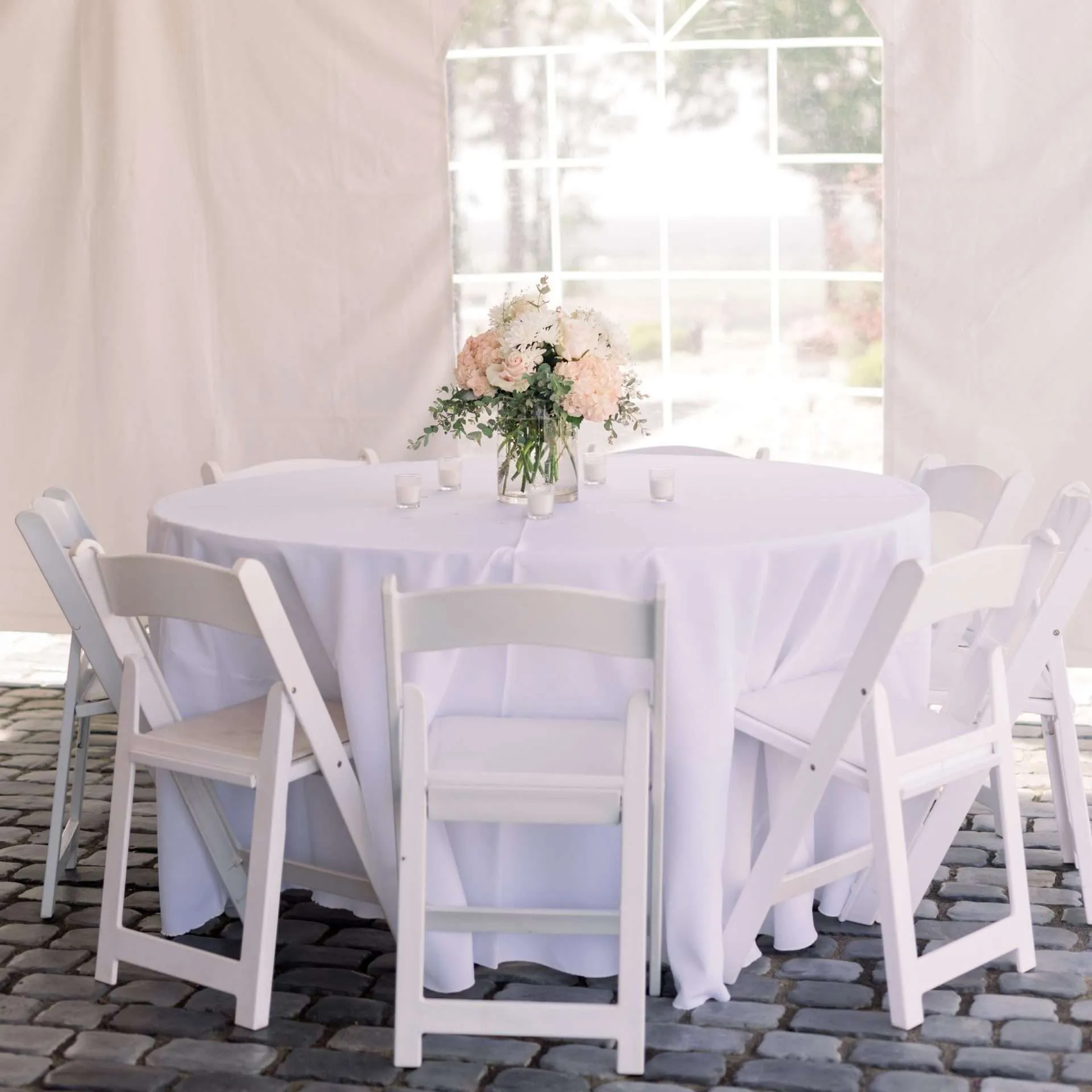 White Resin Wedding Chair