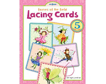 eeBoo Fairy Lacing Cards