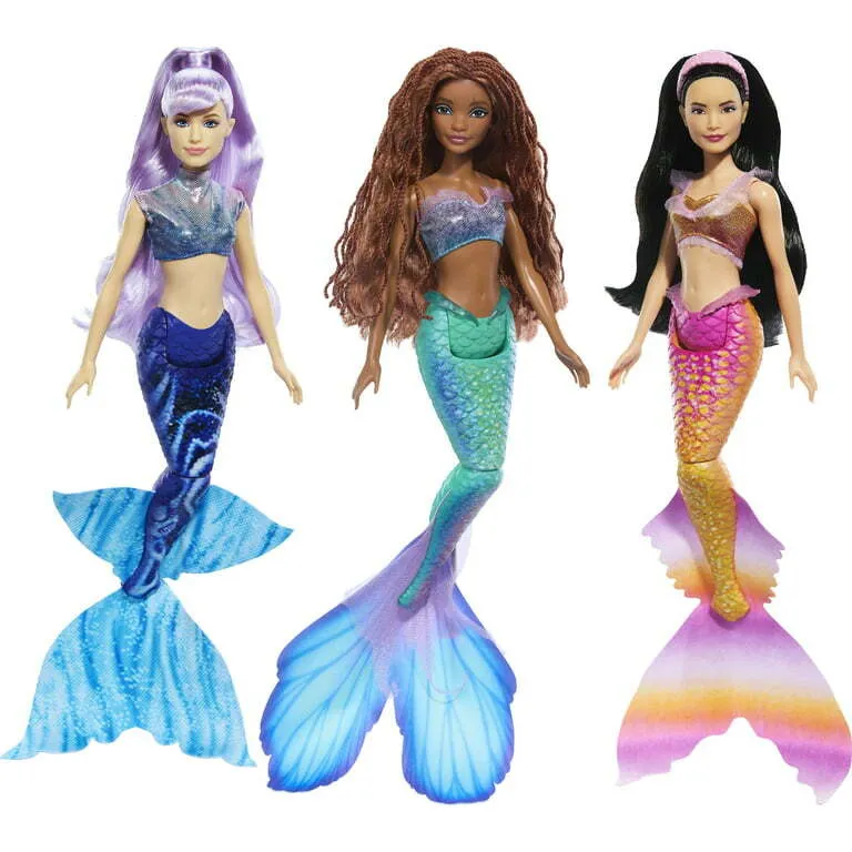 Disney The Little Mermaid Ariel & Sisters 3 Doll Set