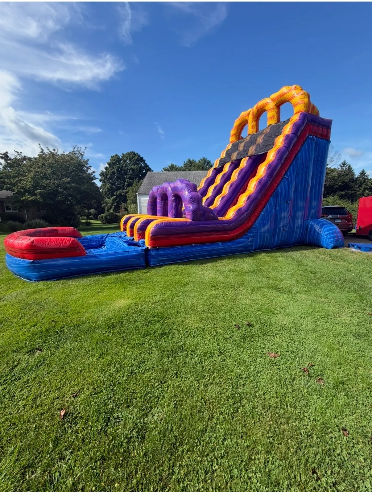 20ft double lane waterslide 