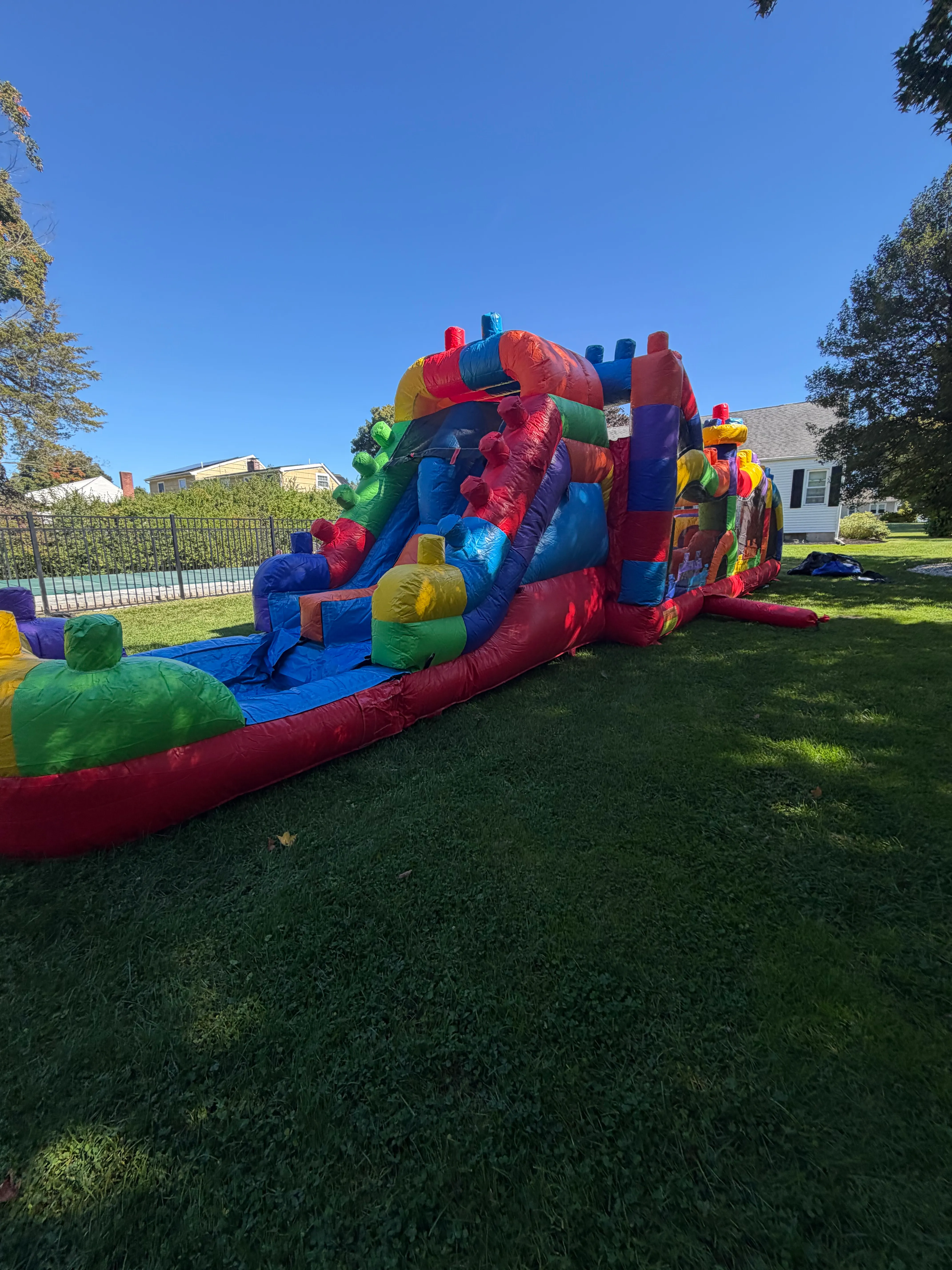 40ft Lego obstacle course wet/dry for smaller kids ages 6 and under 
