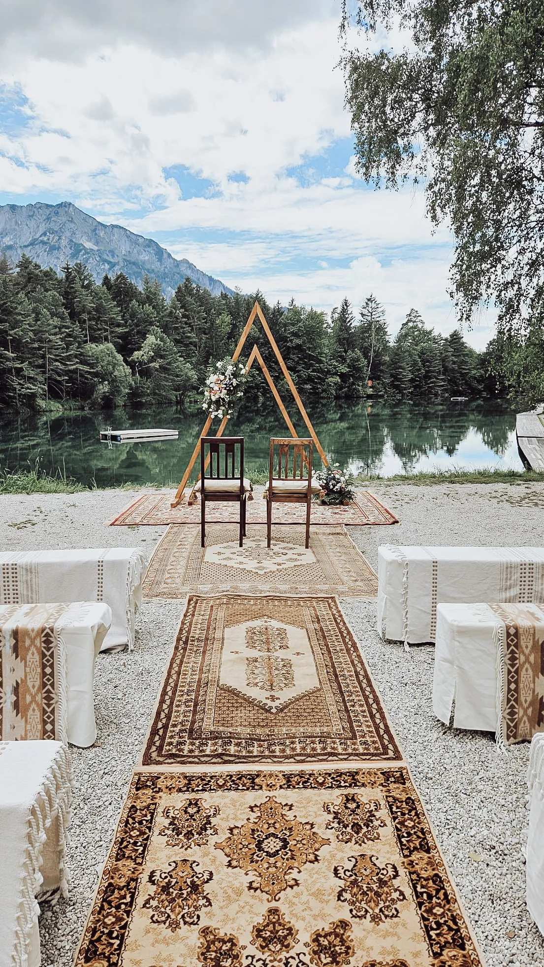 Hussen Bierbänke creme 