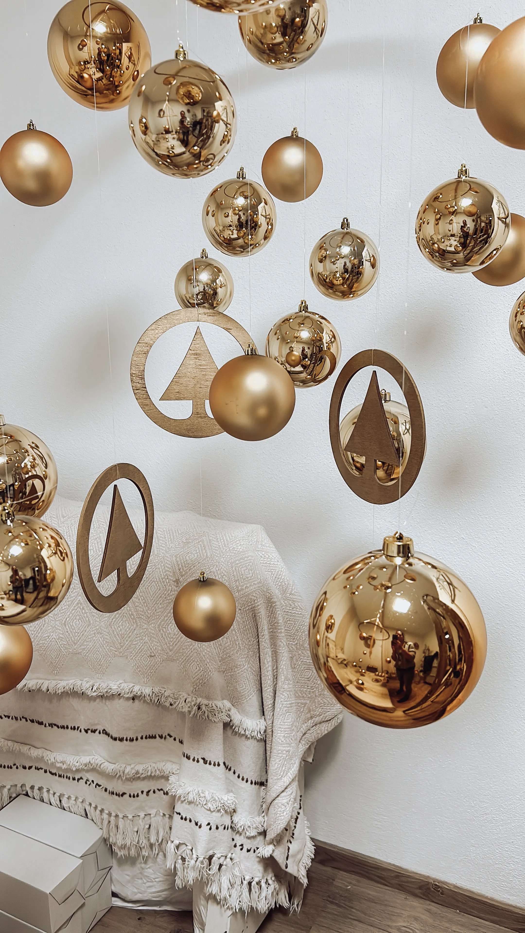 XL Weihnachtskugeln 2er Set