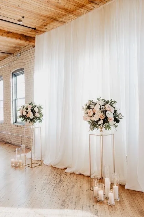 Blumen Metallständer gold