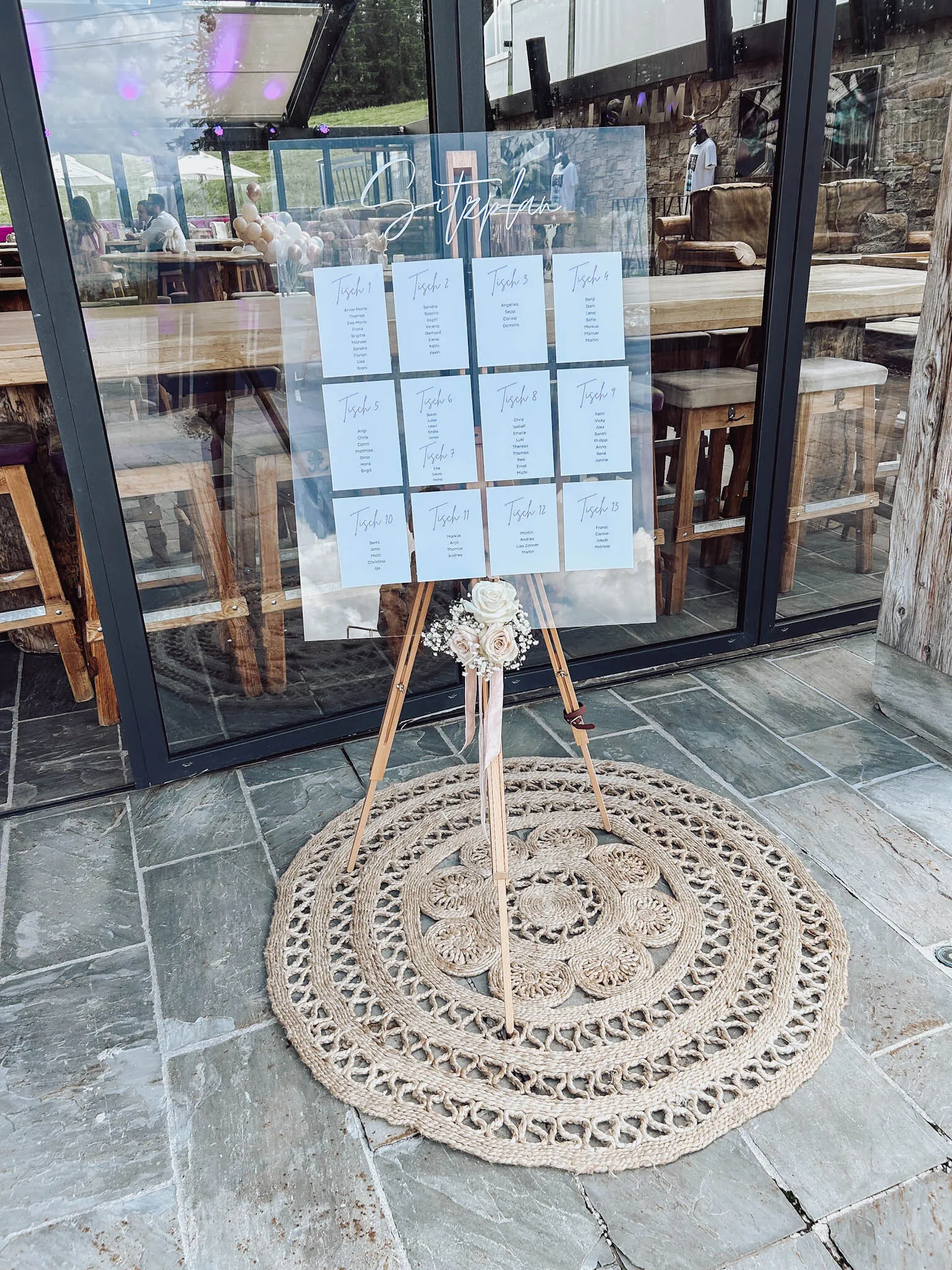 Sitzplan Acryl Design