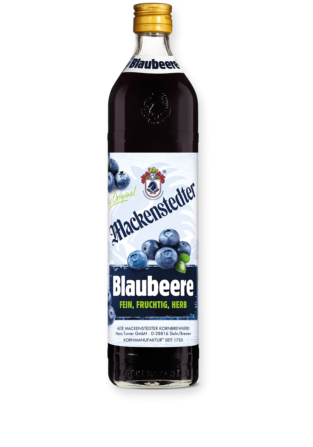 Mackenstedter Blaubeere Likör – 0,7 L – 15% Vol.