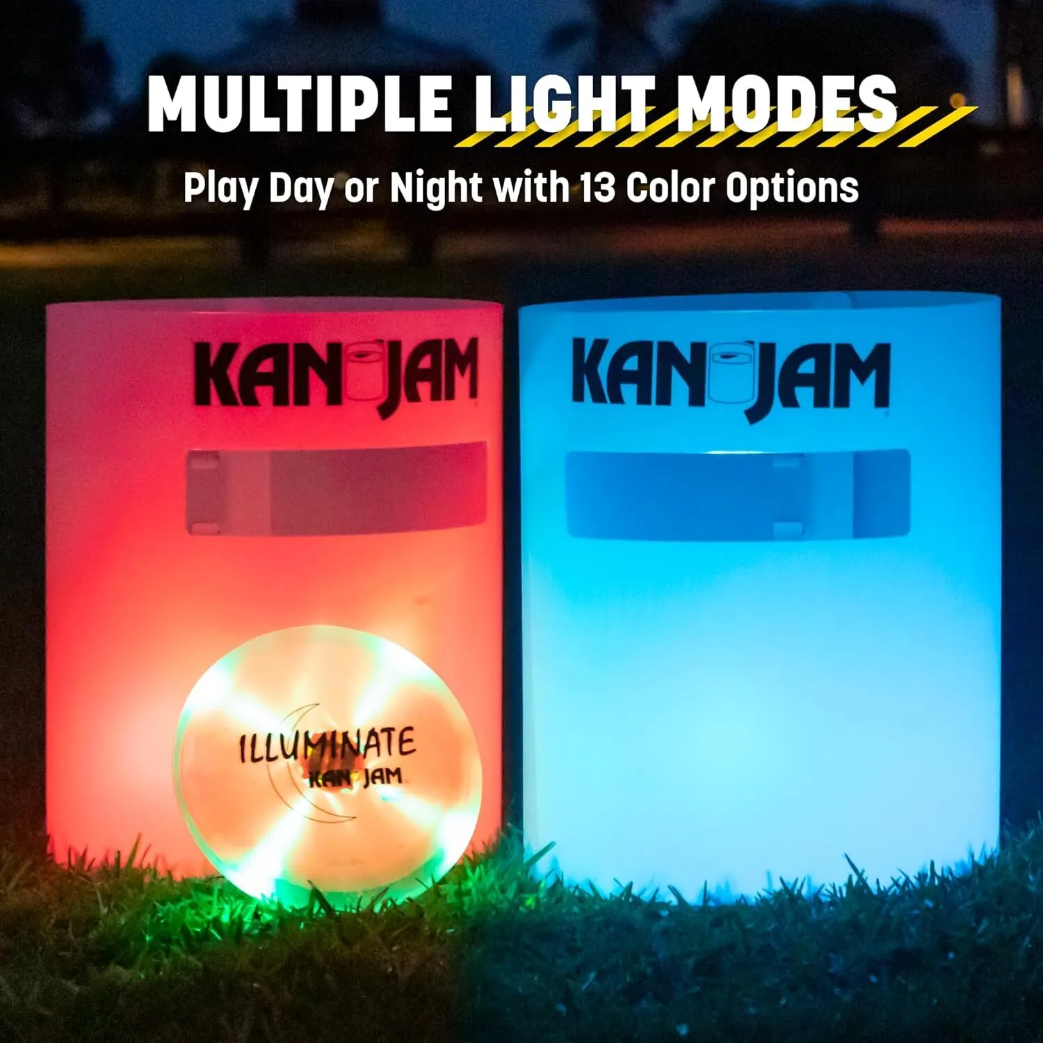 Night Time Play Kan Jam Original Disc Toss Game with LED