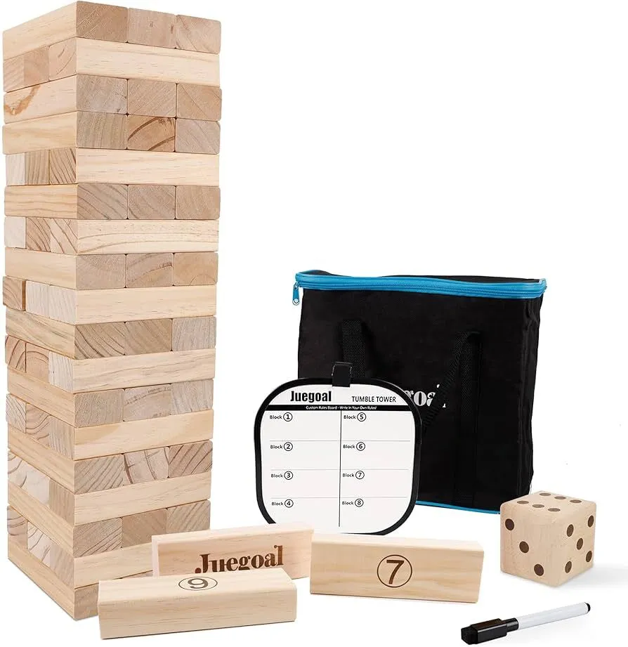 GIANT JENGA 54 WOODEN BLOCKS
