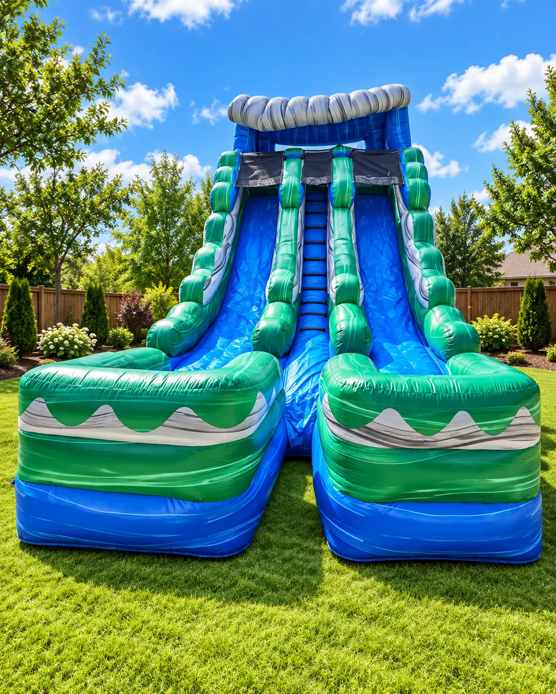 18′ Marble Wave Dual Lane Water Slide Rental