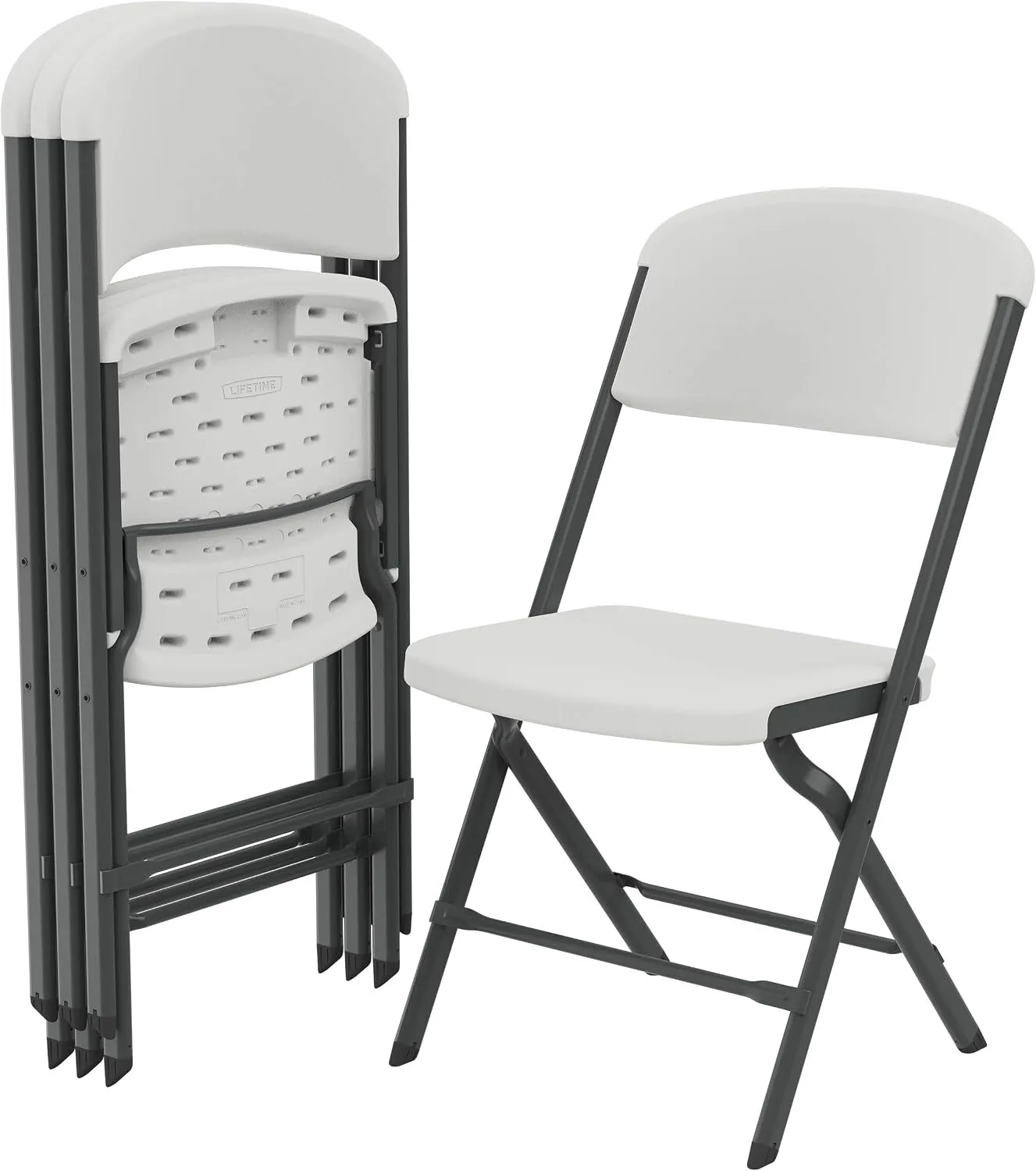 Lifetime Commercial White Folding Chair Rental